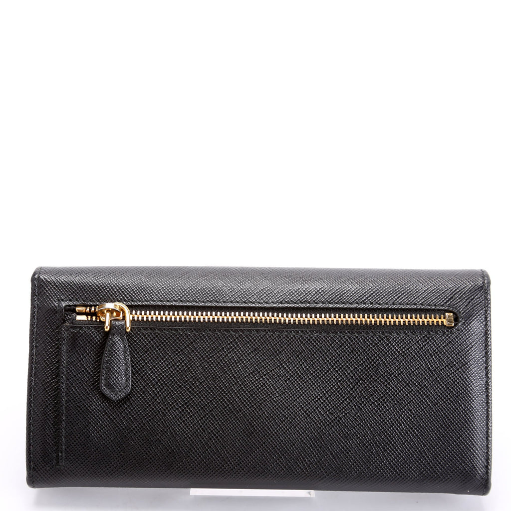 Saffiano Chain Wallet 1MH132 Black