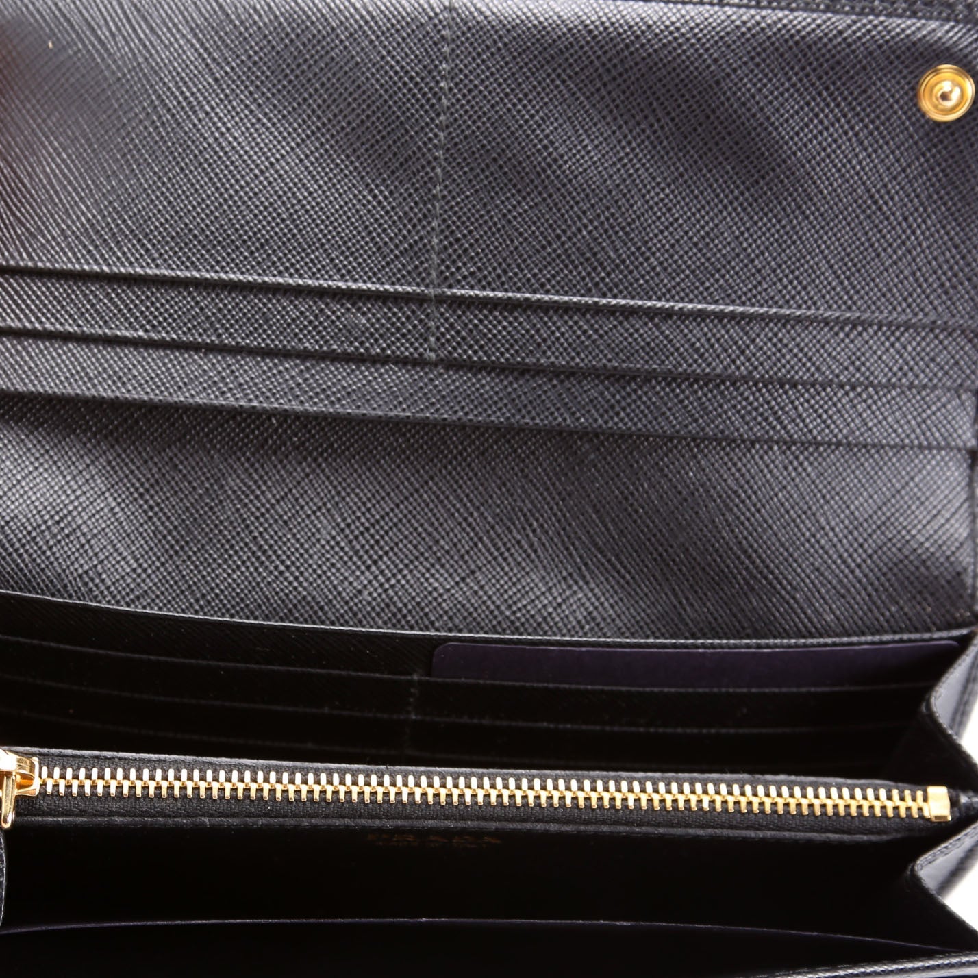 Saffiano Chain Wallet 1MH132 Black