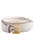 Gucci Belt: 600636 1955 Horsebit Leather Size 70/28 White