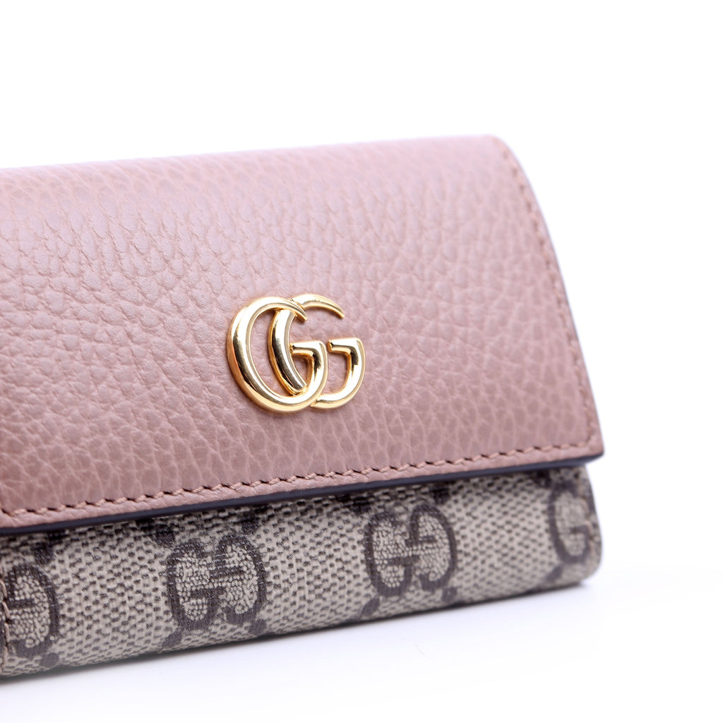 Gucci 456118 Marmont GG Supreme Key Case