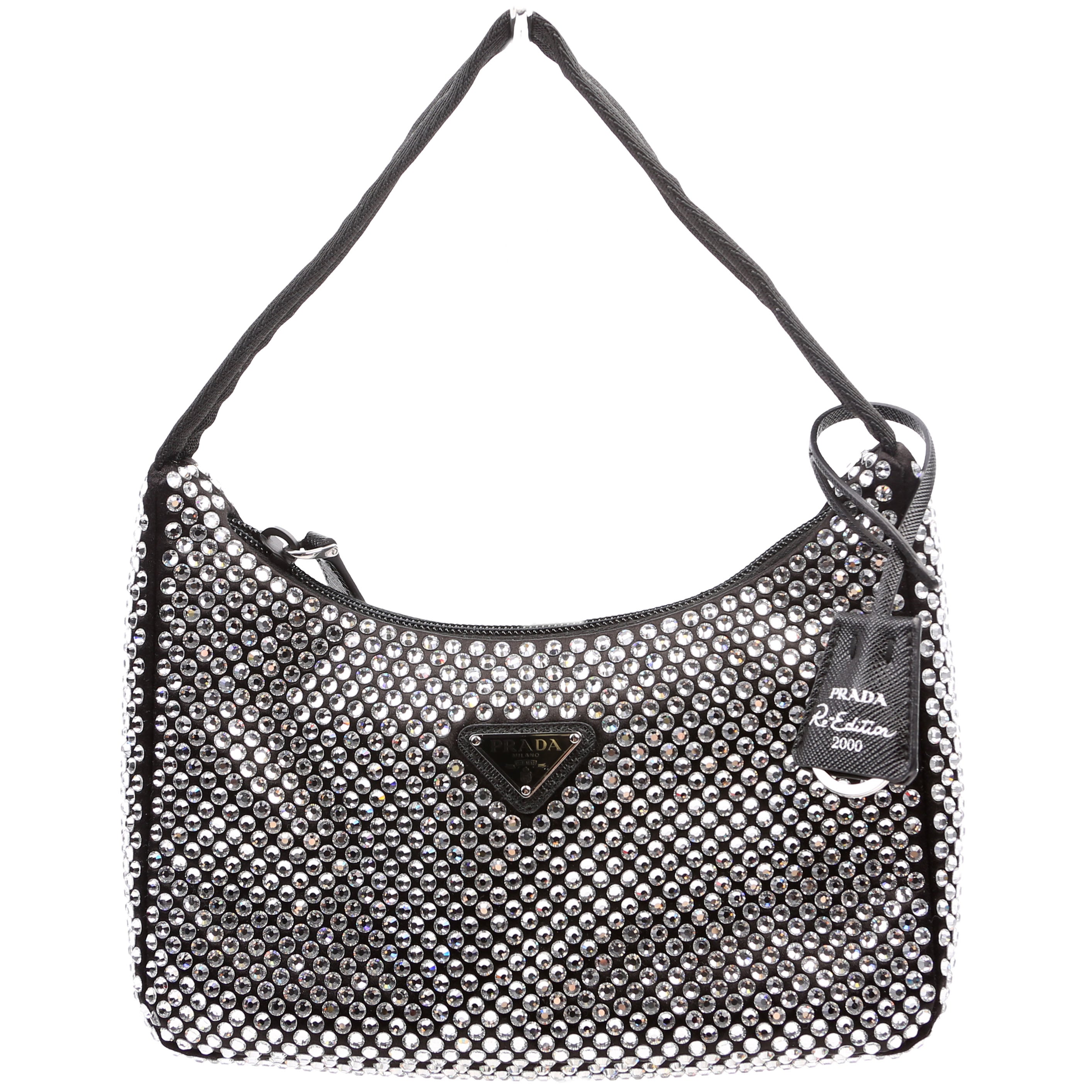 Prada Satin Crystal Re-edition 2000 Mini Bag