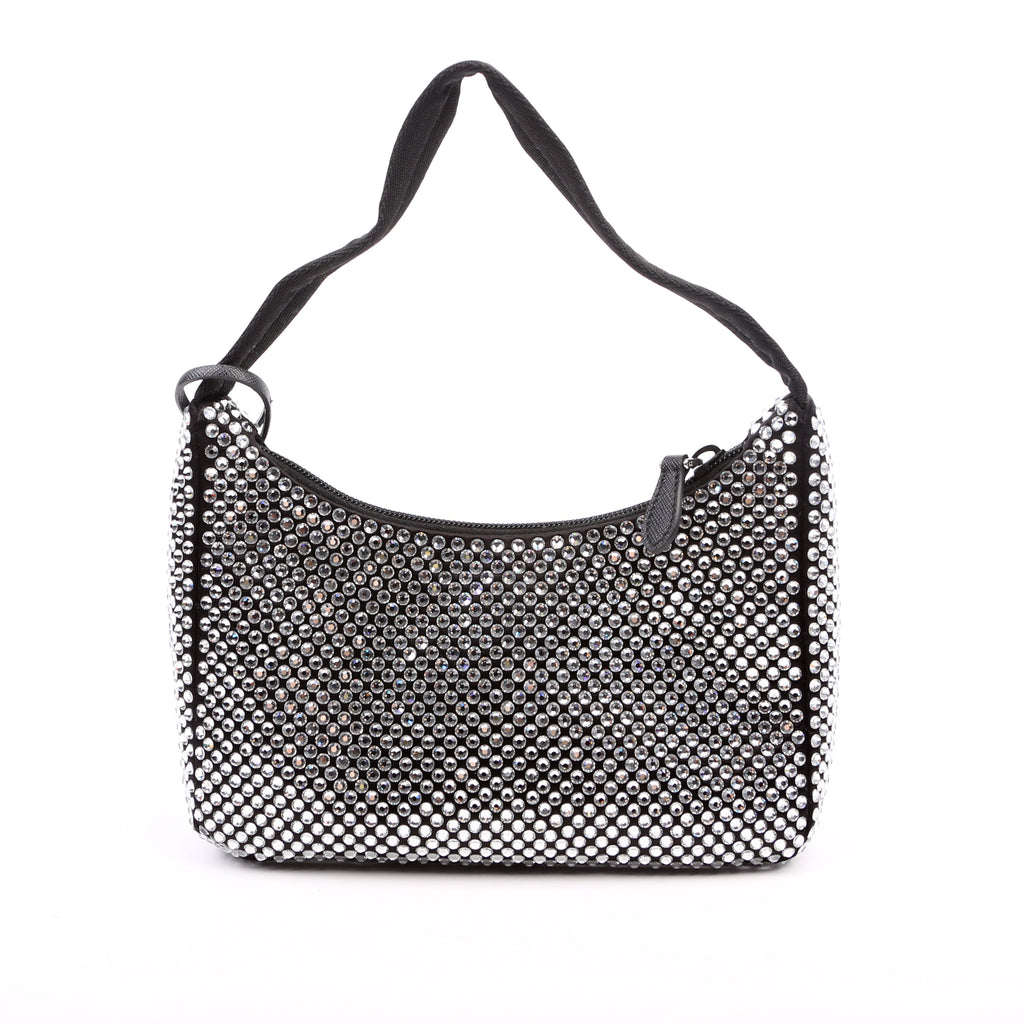 Prada Satin Crystal Re-edition 2000 Mini Bag