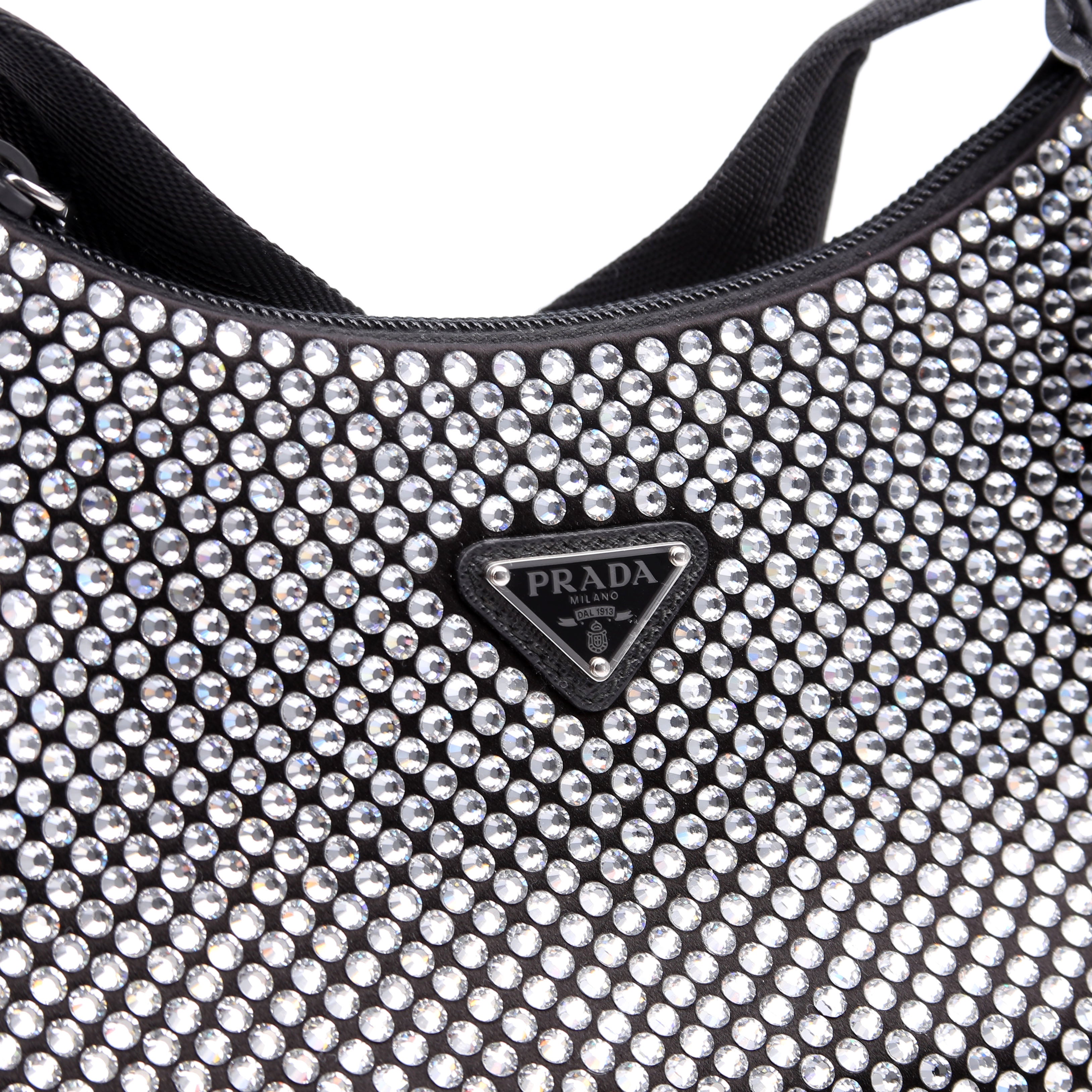 Prada Satin Crystal Re-edition 2000 Mini Bag