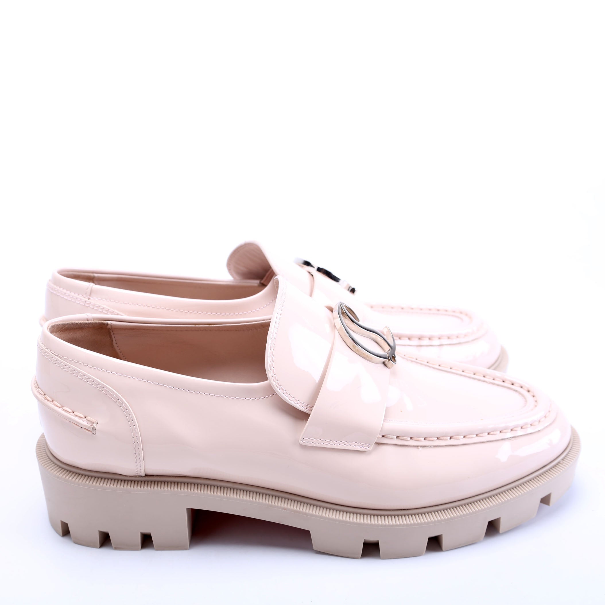 CL Moc Lug Loafers Size 38.5 Taupe