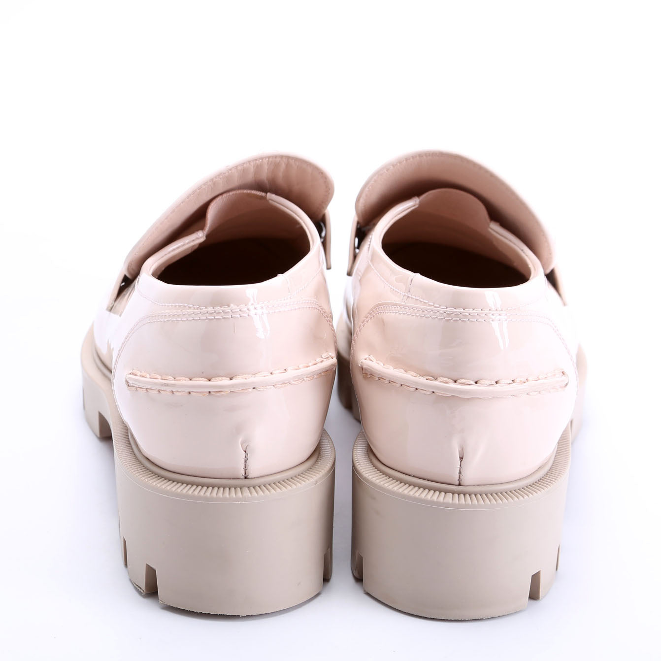 CL Moc Lug Loafers Size 38.5 Taupe