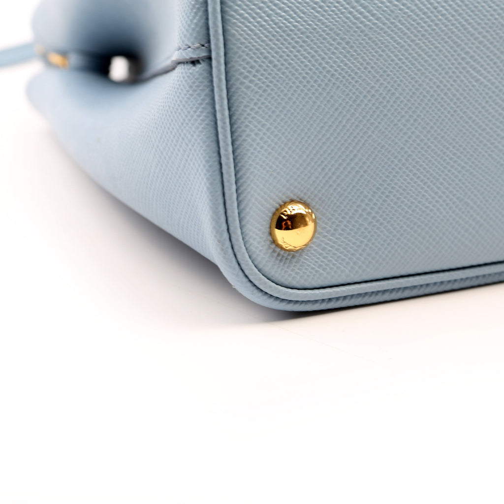 Saffiano Cuir Double Medium Blue