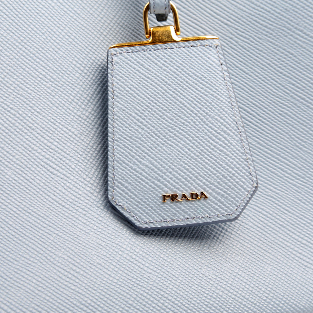 Saffiano Cuir Double Medium Blue