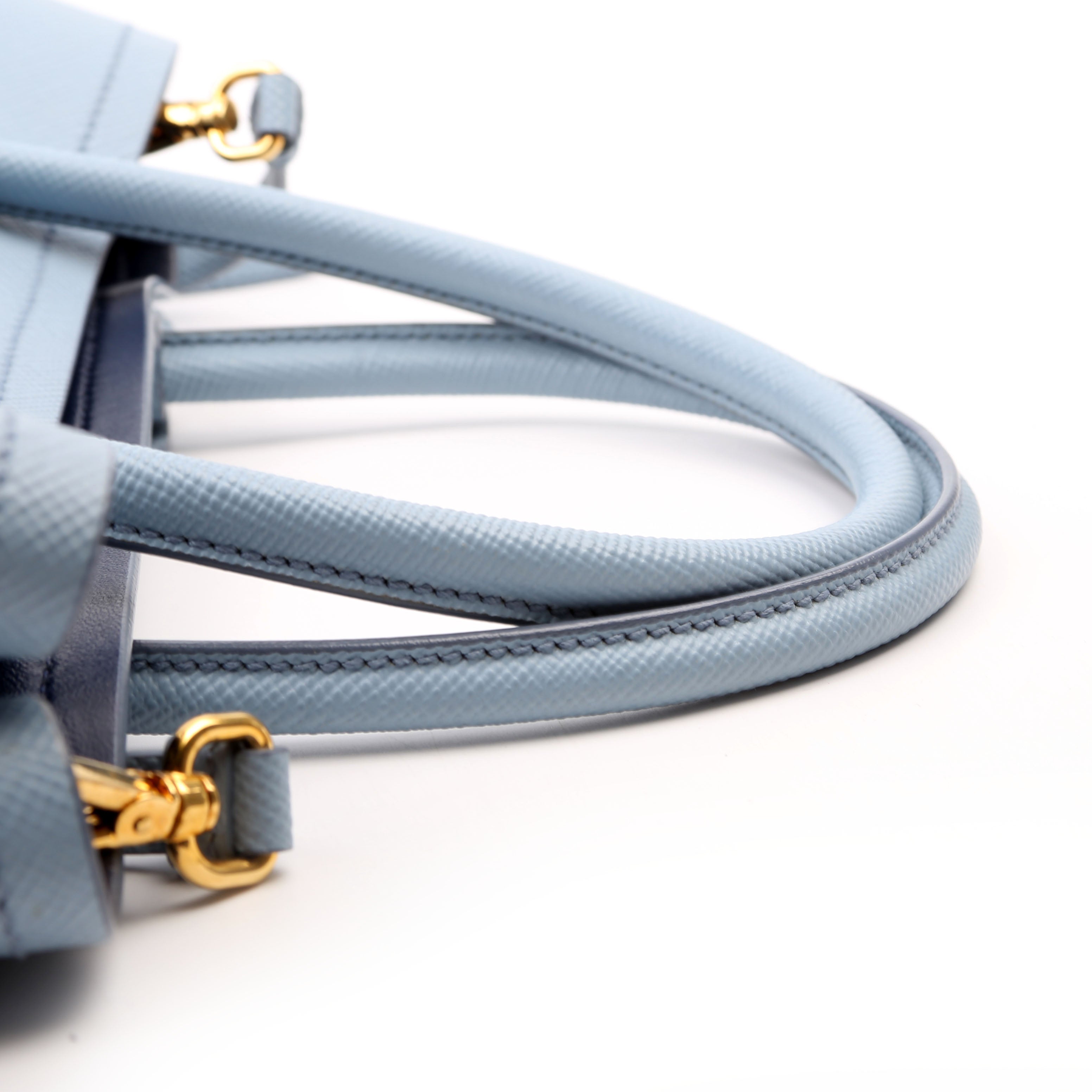 Saffiano Cuir Double Medium Blue