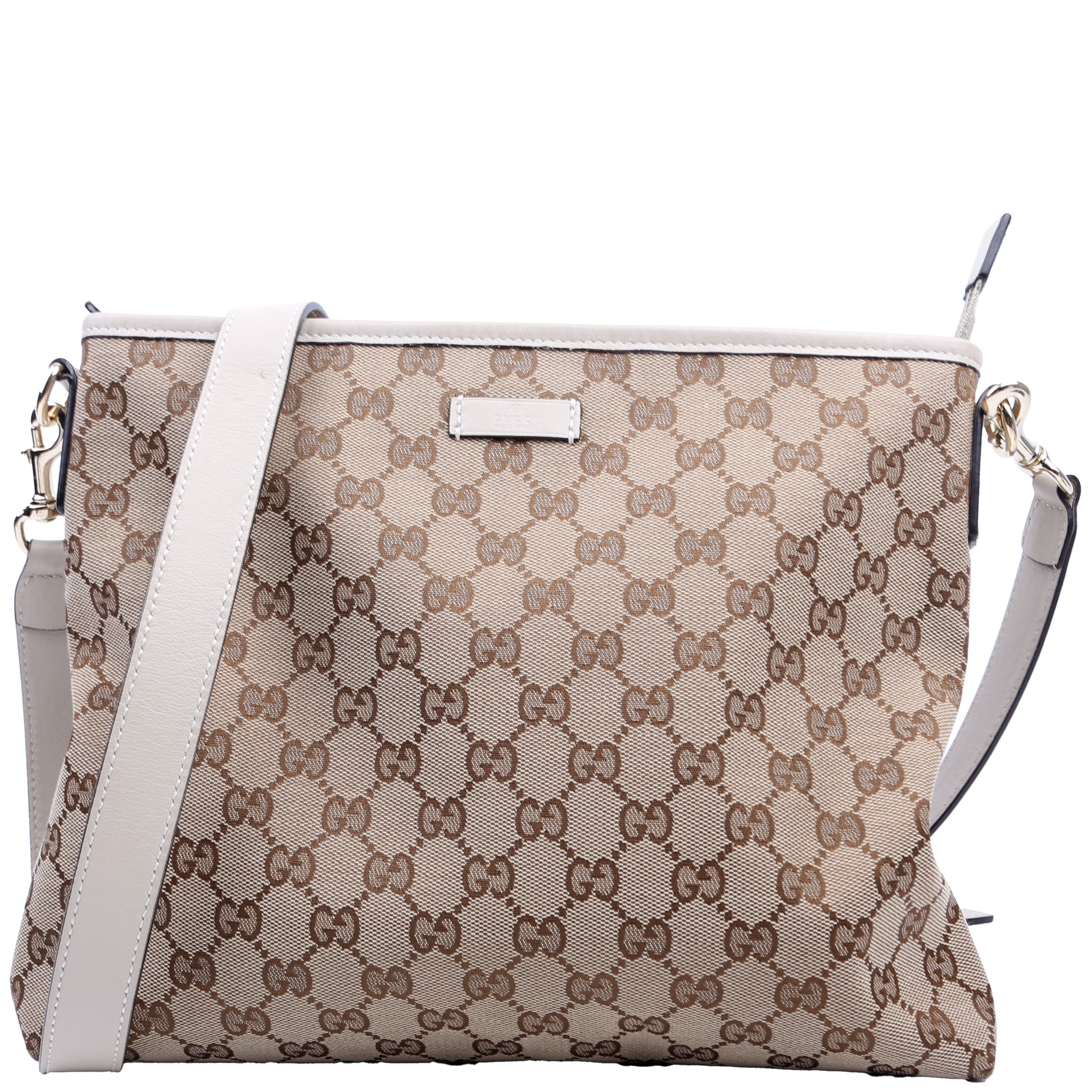 388924 GG Canvas Crossbody White