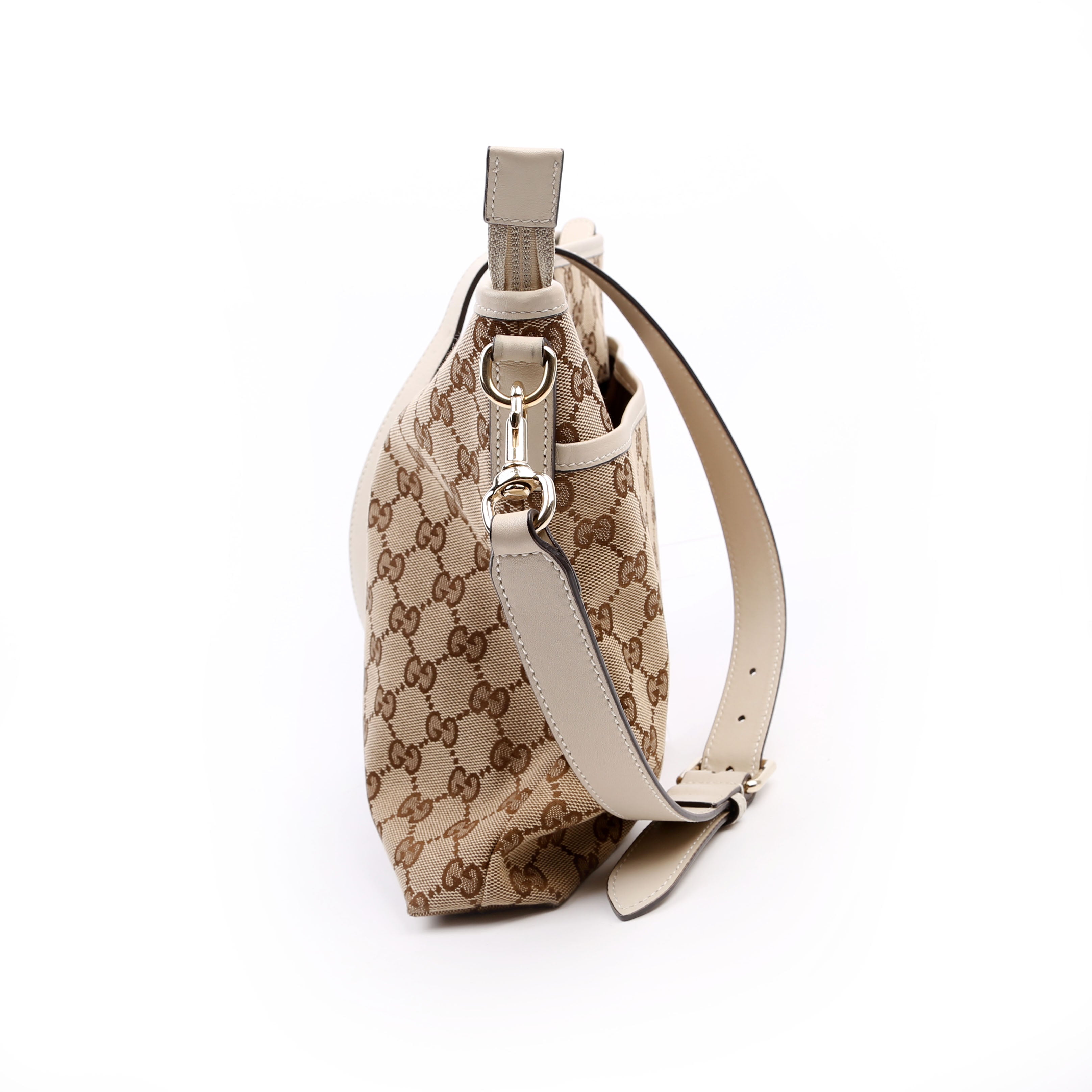 388924 GG Canvas Crossbody White