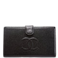 Timeless CC French Wallet Caviar 10M Black