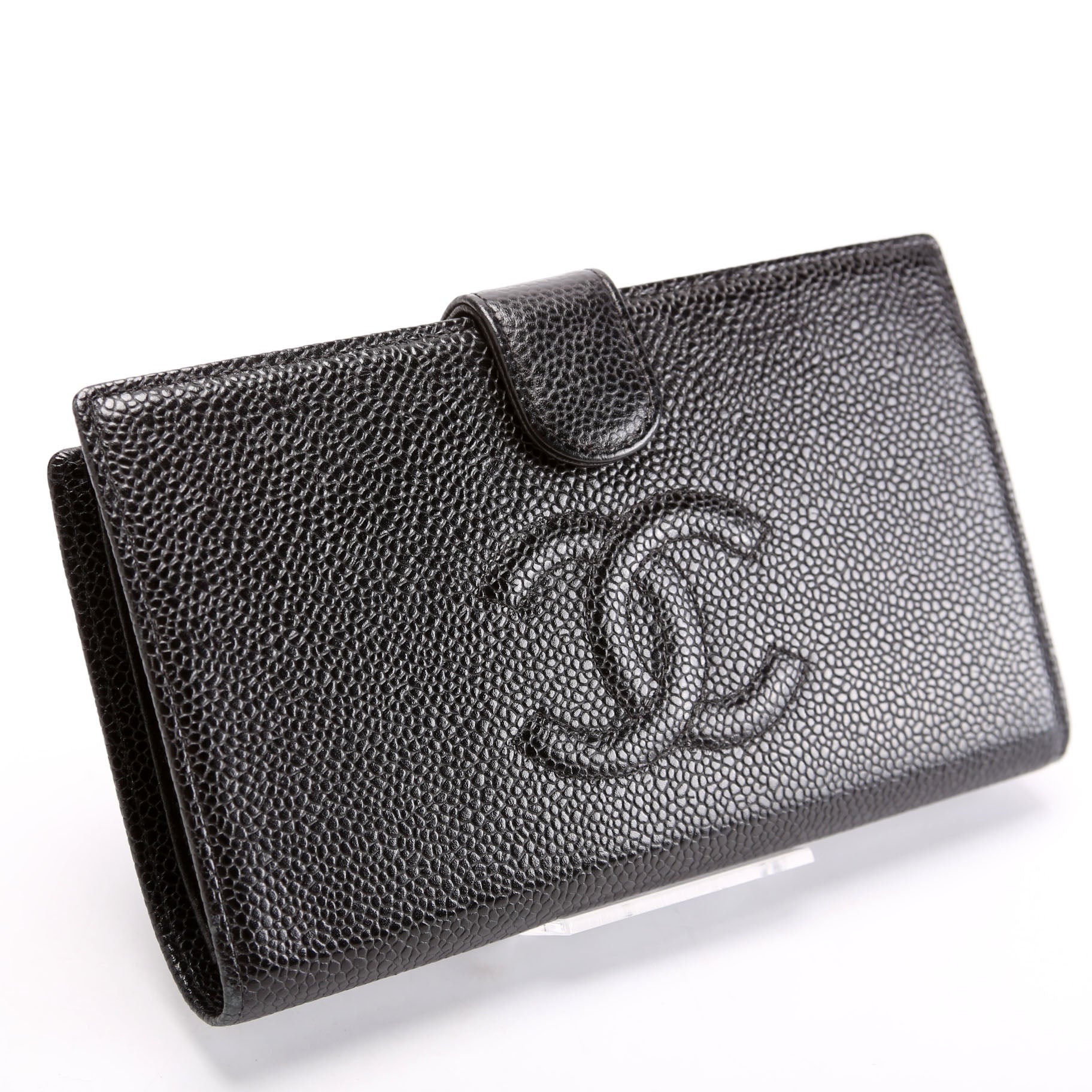 Timeless CC French Wallet Caviar 10M Black