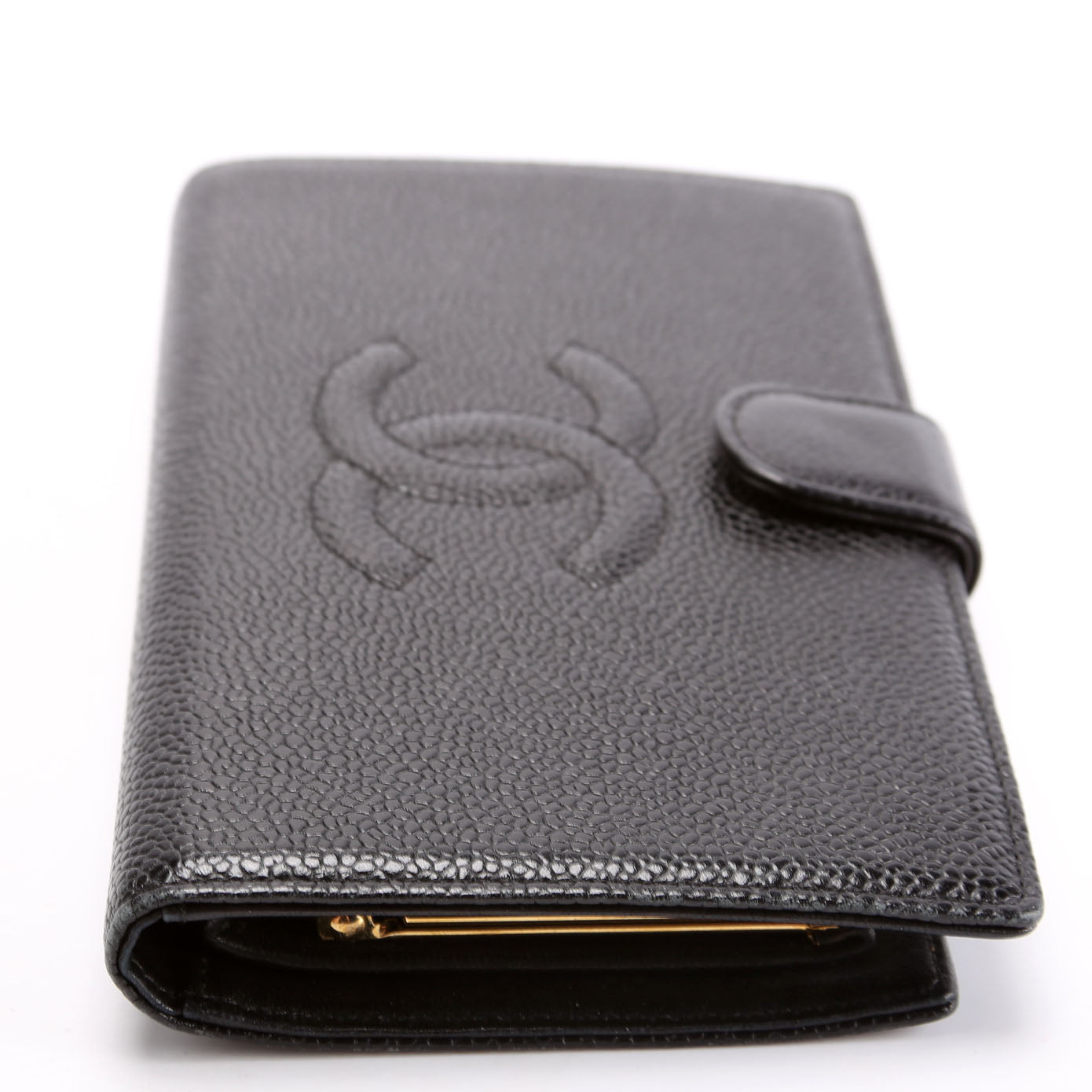 Timeless CC French Wallet Caviar 10M Black