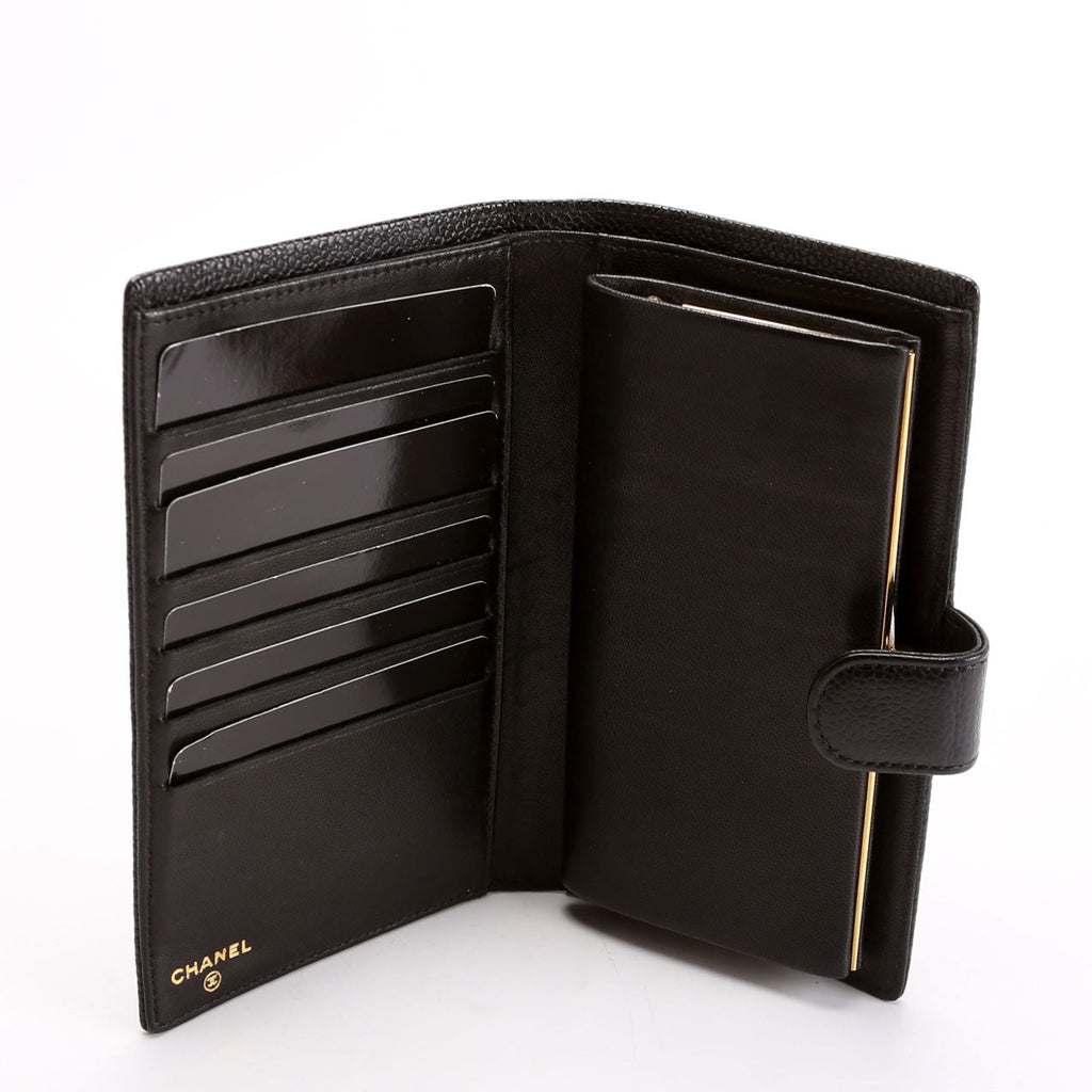 Timeless CC French Wallet Caviar 10M Black