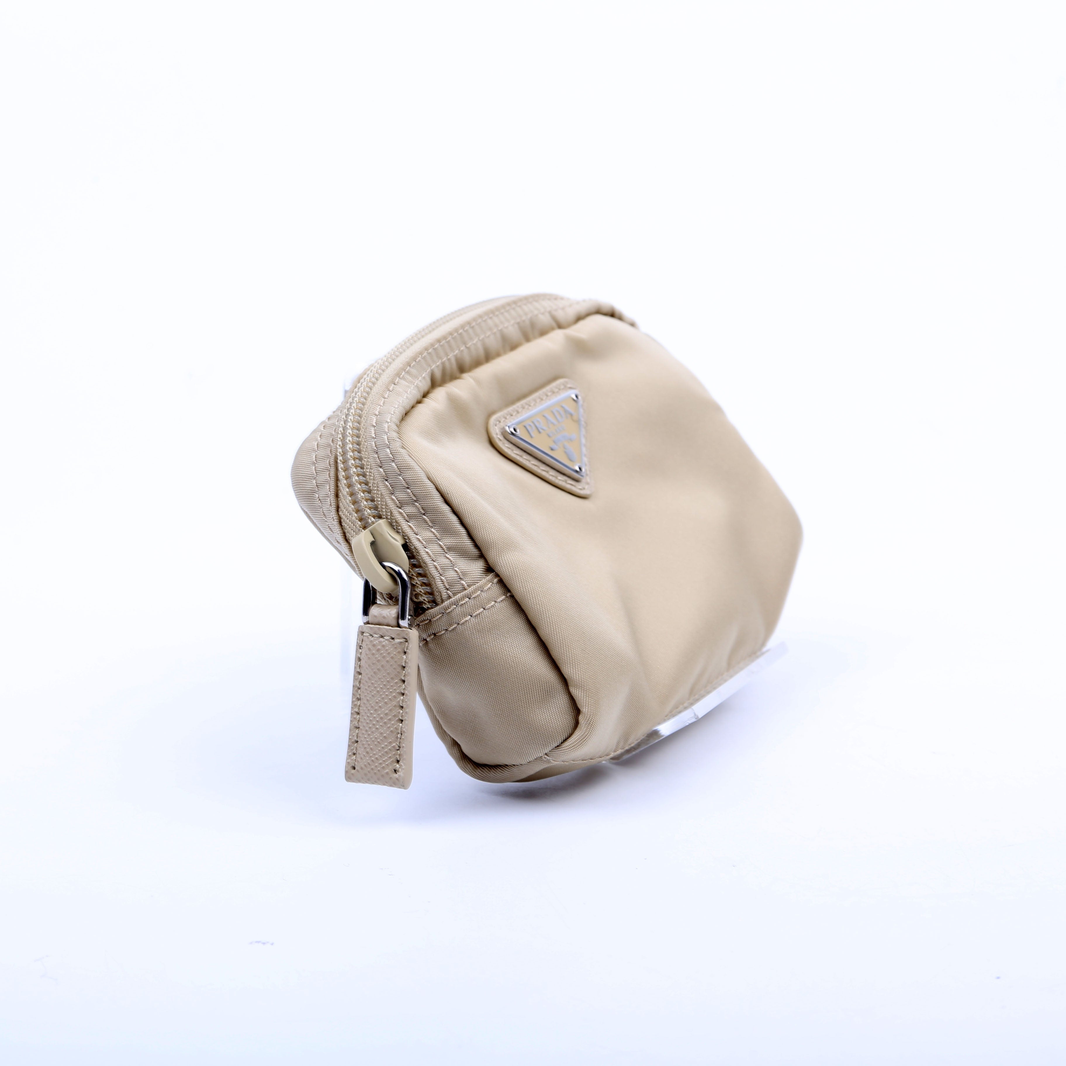1ND339 Re-Nylon Pouch Beige