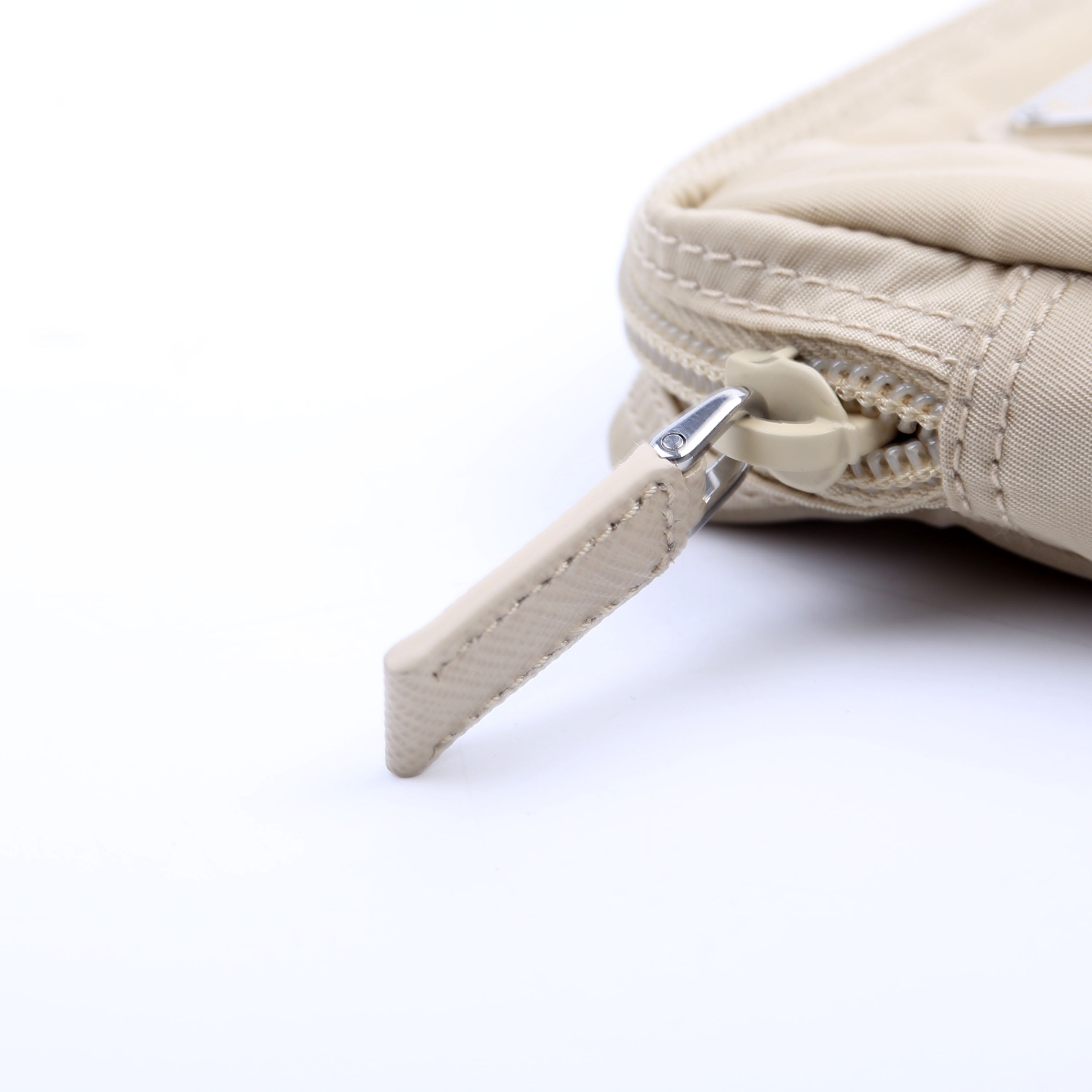 1ND339 Re-Nylon Pouch Beige