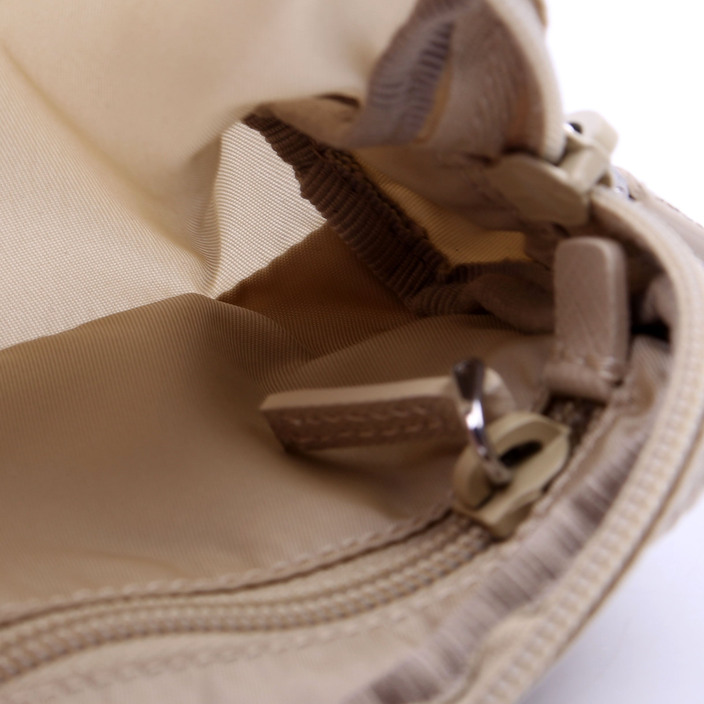 1ND339 Re-Nylon Pouch Beige
