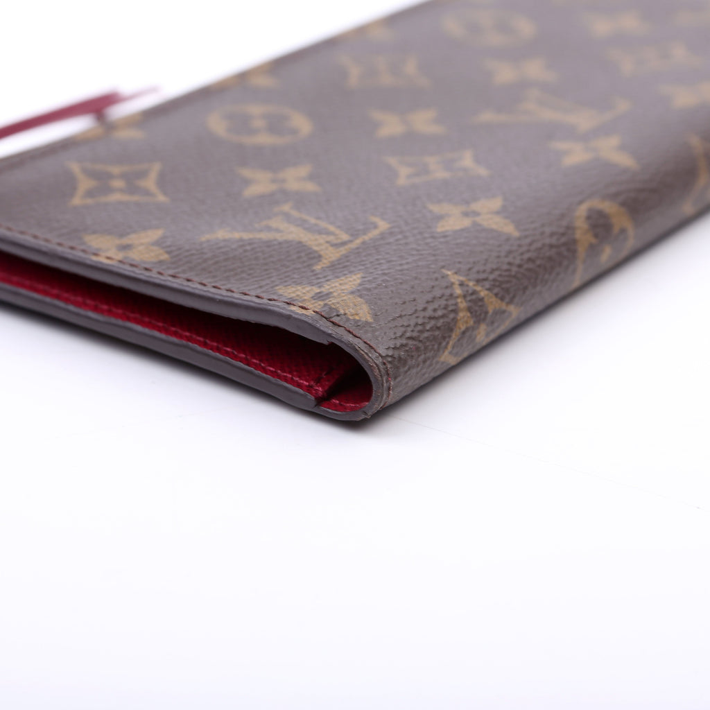 Adele Wallet Monogram Berry