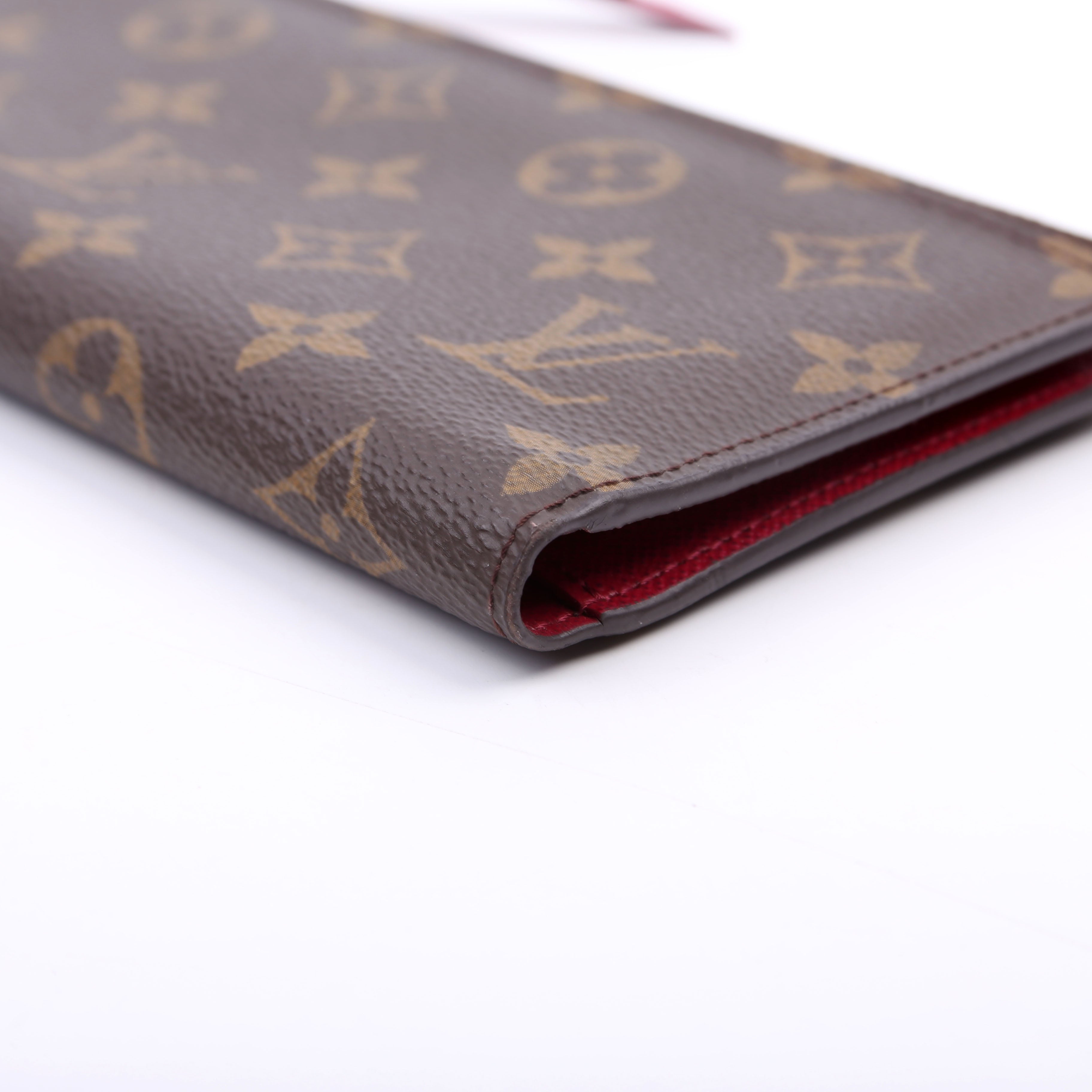 Adele Wallet Monogram Berry