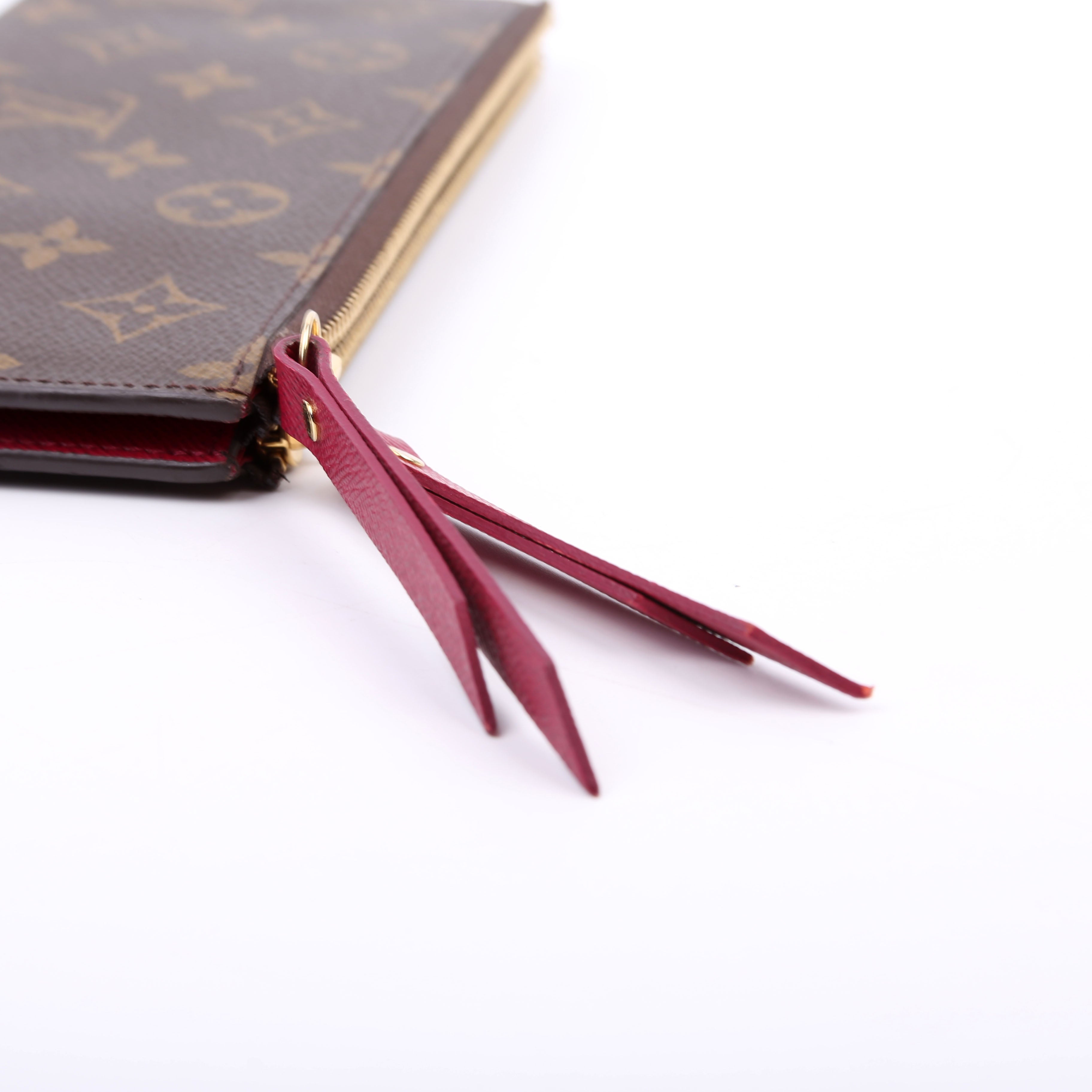 Adele Wallet Monogram Berry