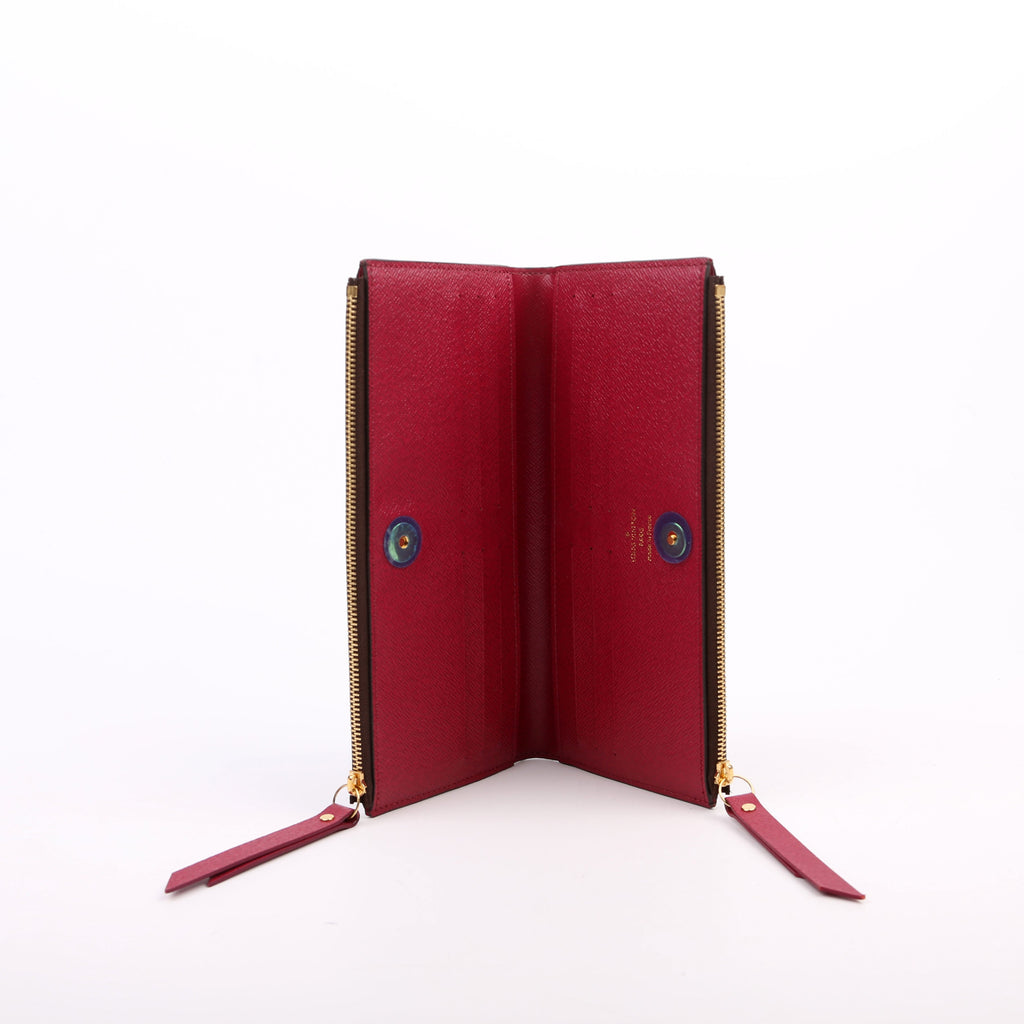 Adele Wallet Monogram Berry