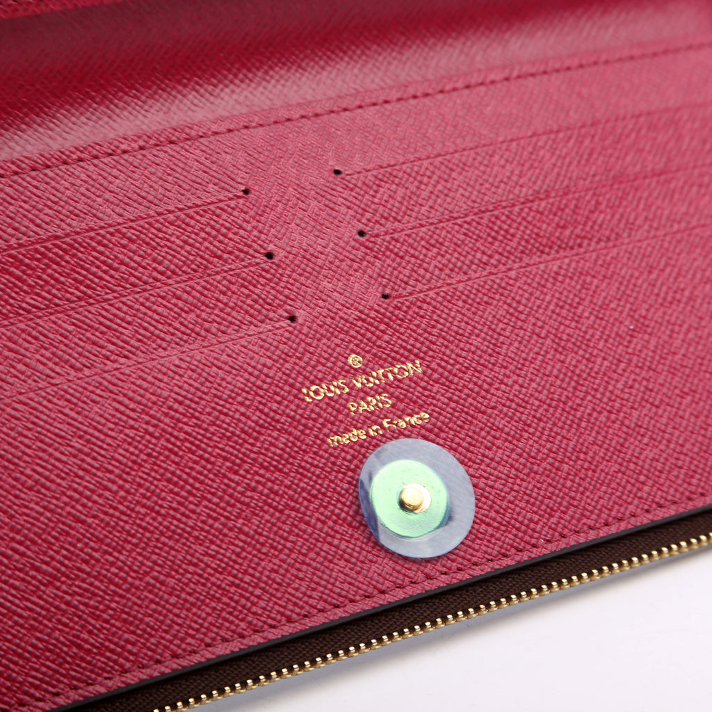 Adele Wallet Monogram Berry