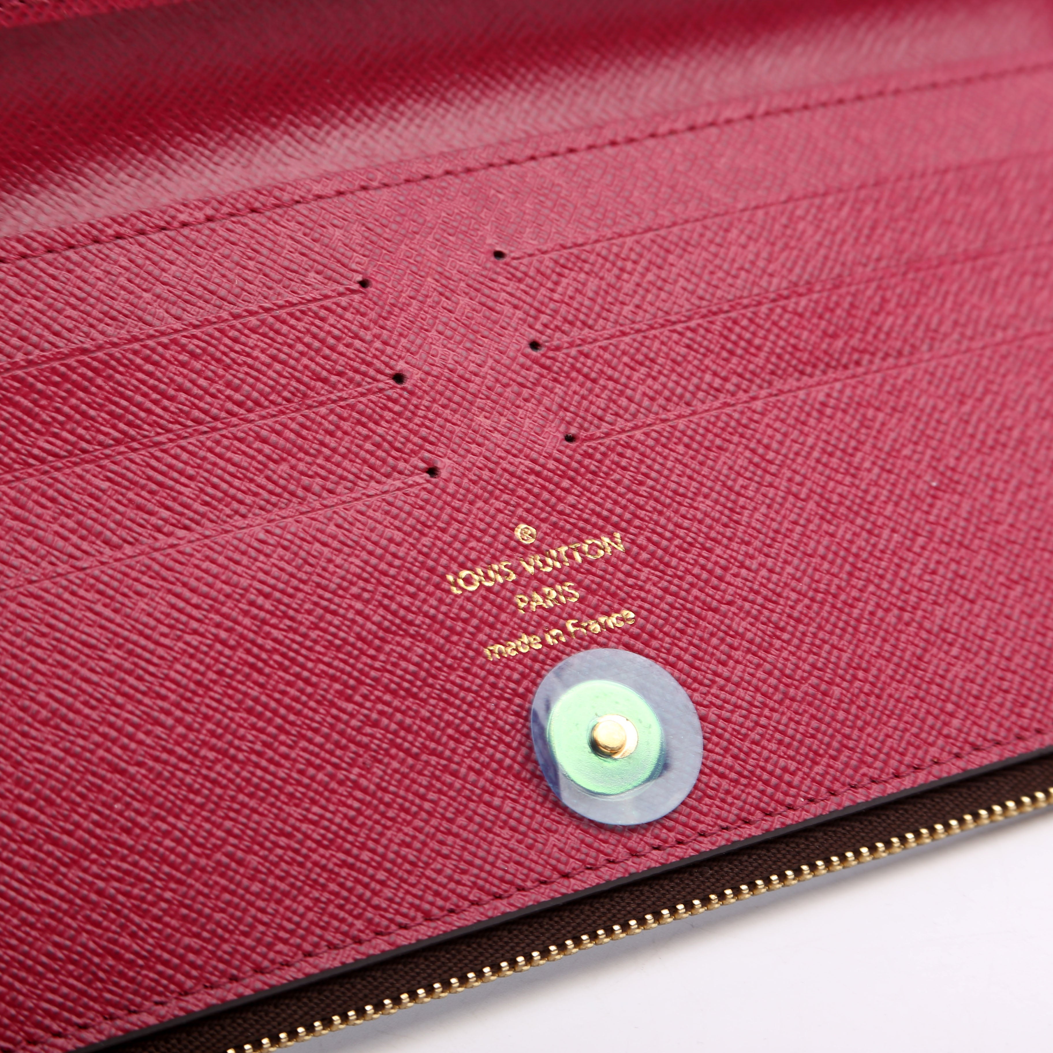 Adele Wallet Monogram Berry