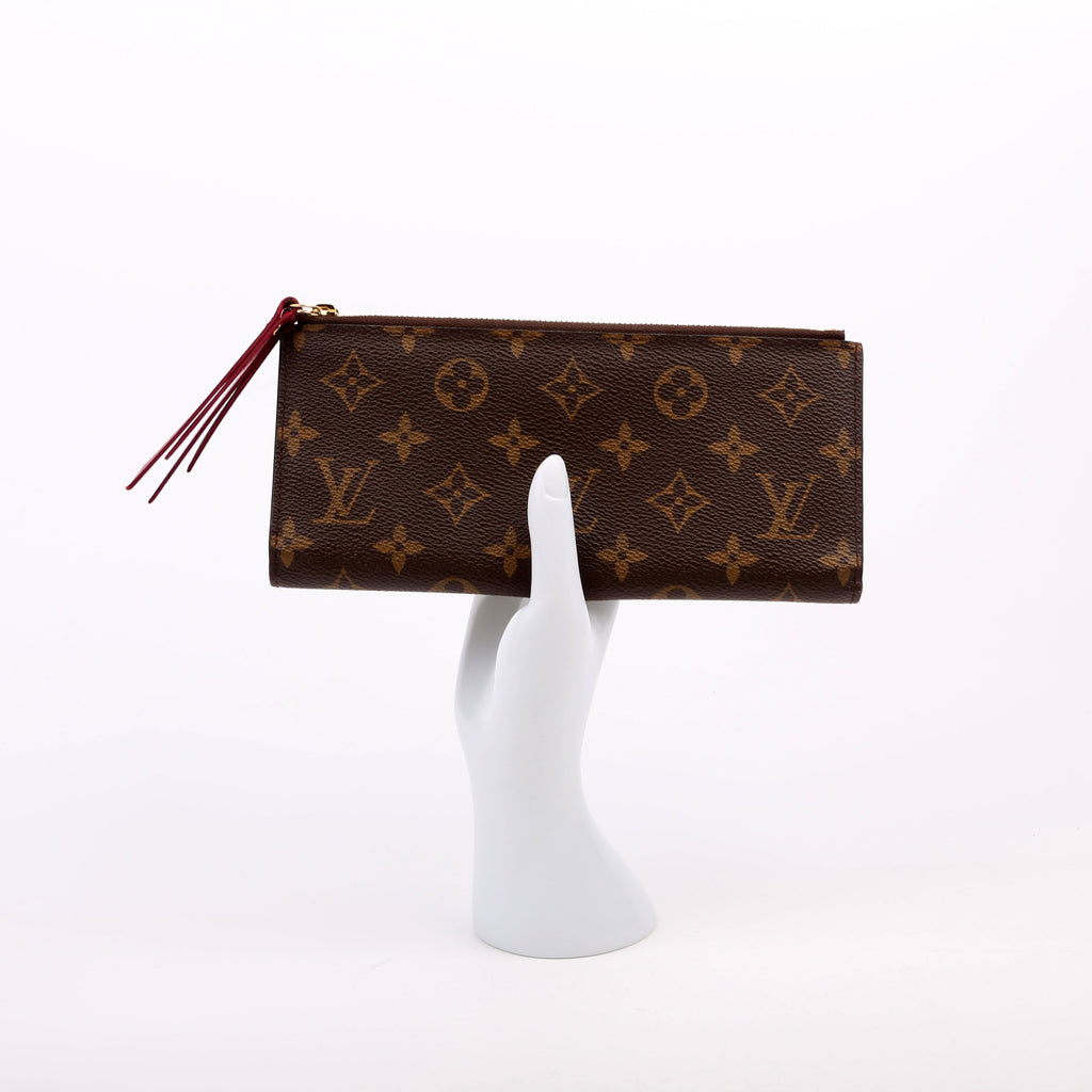 Adele Wallet Monogram Berry