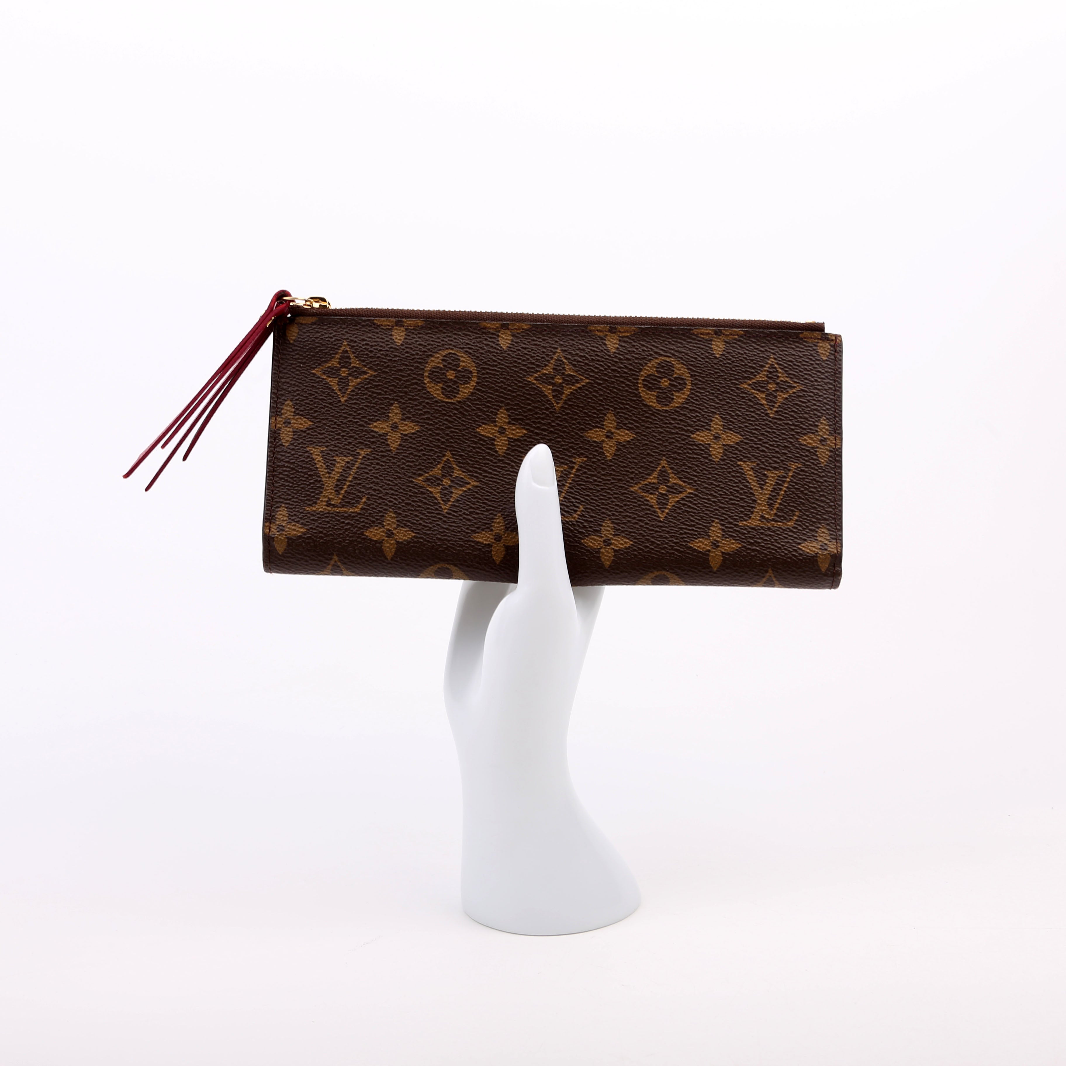 Adele Wallet Monogram Berry