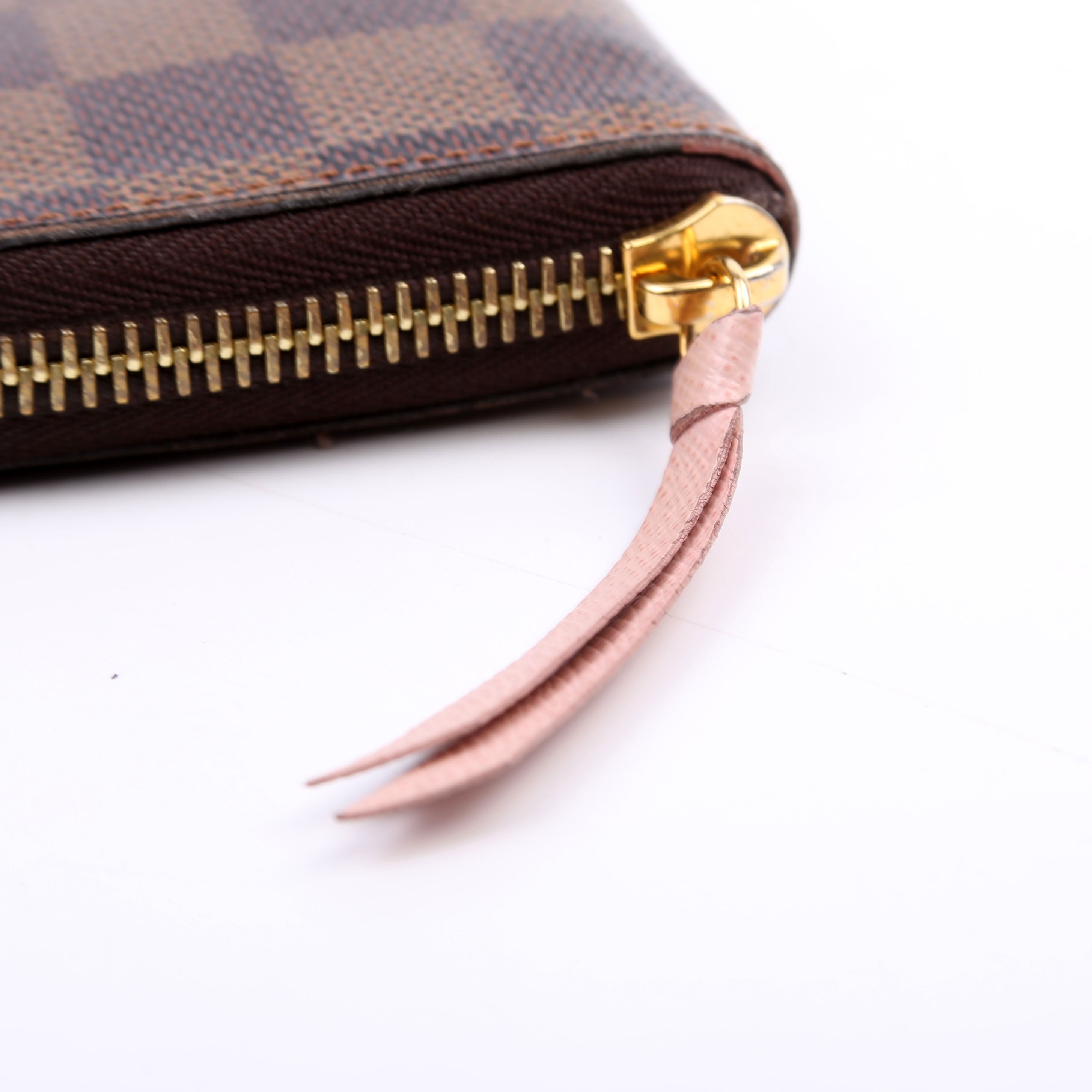 Clemence Wallet Damier Ebene Brown