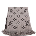 Logomania Wool/Silk Scarf Grey