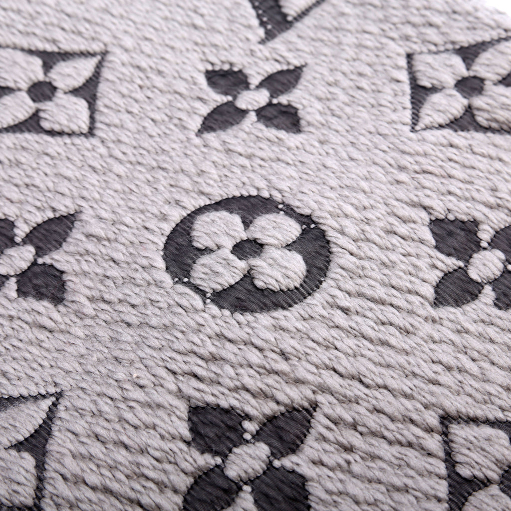 Logomania Wool/Silk Scarf Grey
