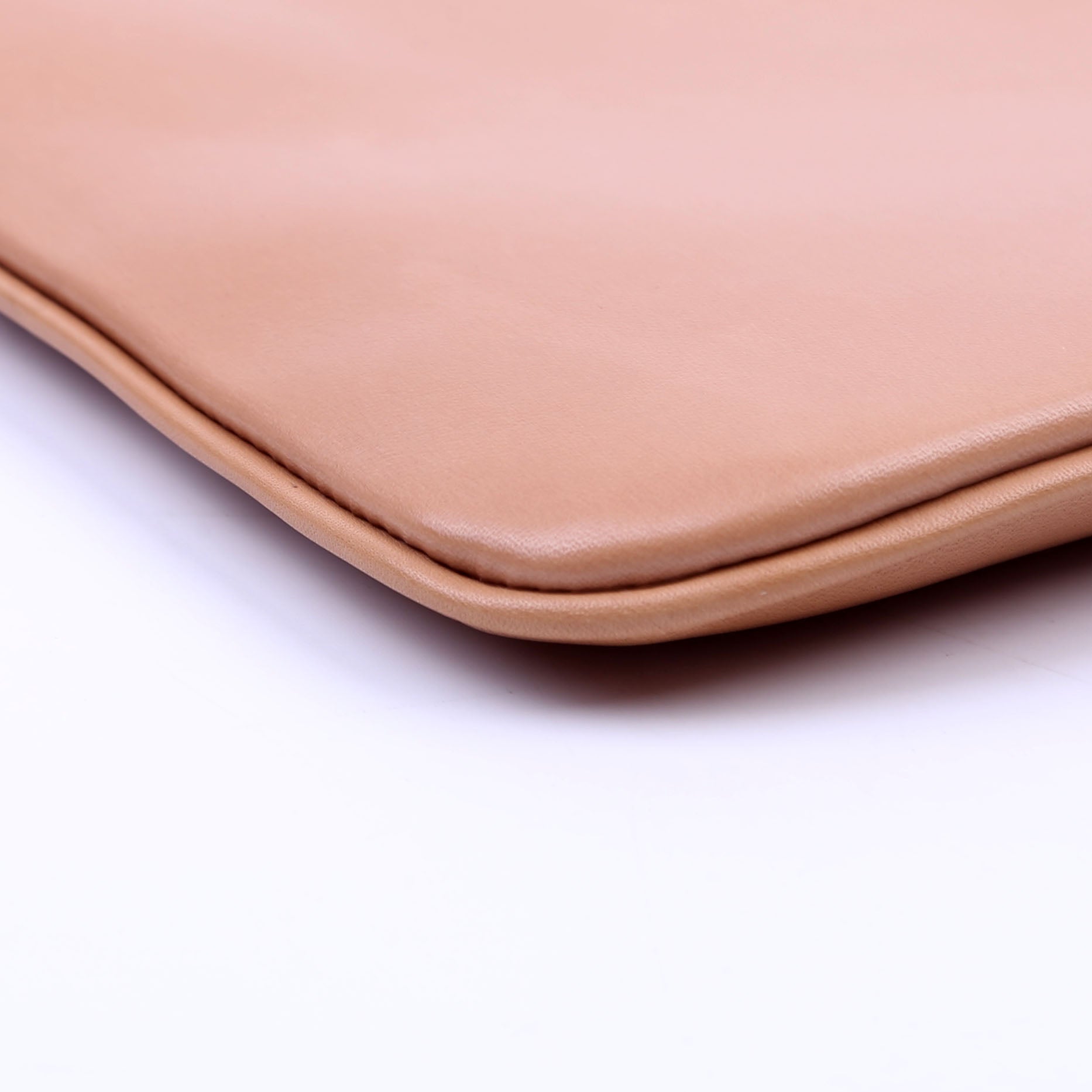 581369 Rive Gauche Calfskin Pouch Tan