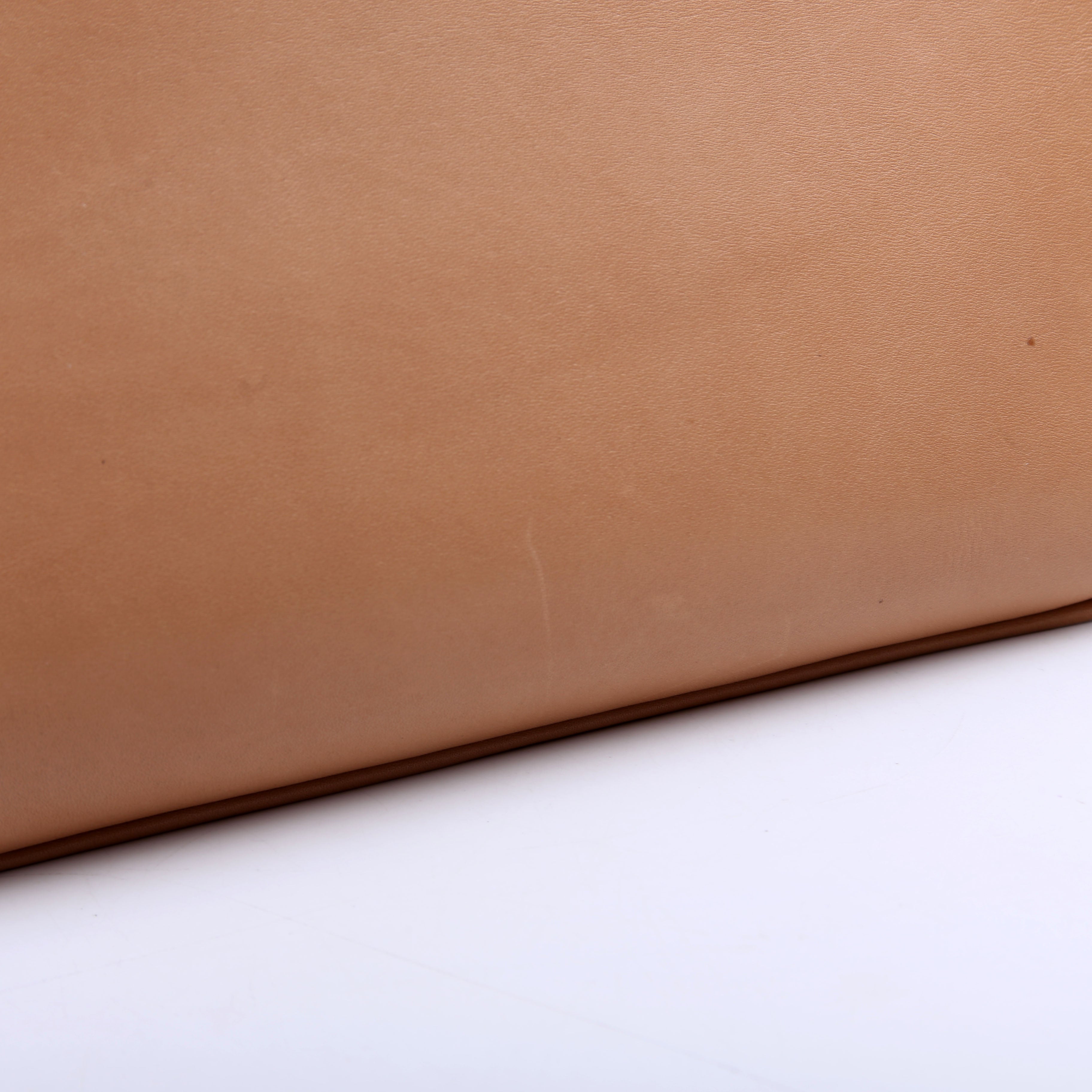 581369 Rive Gauche Calfskin Pouch Tan