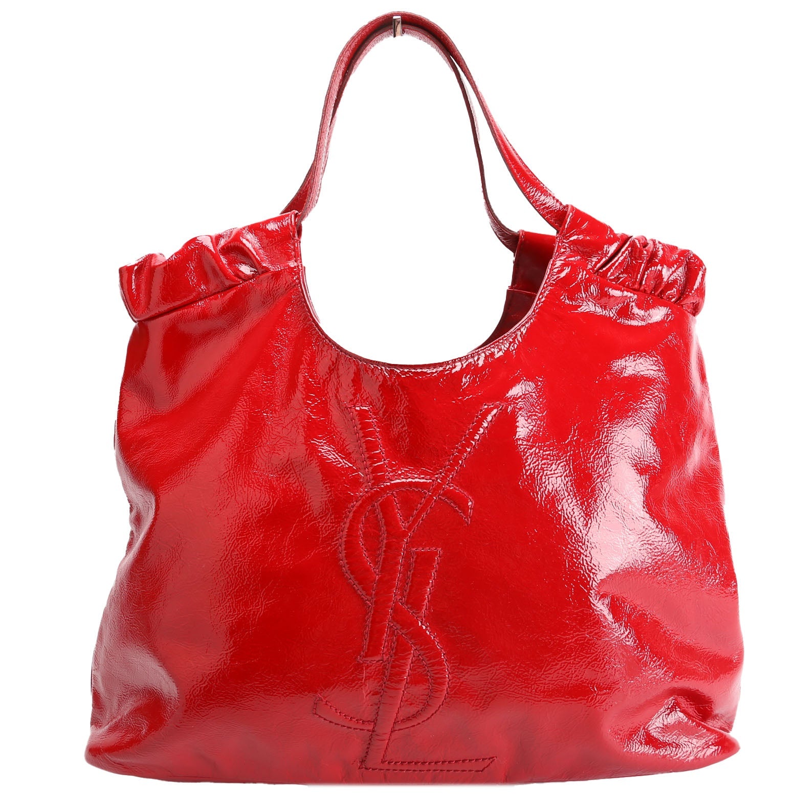 Belle De Jour Cabas Tote Patent Red