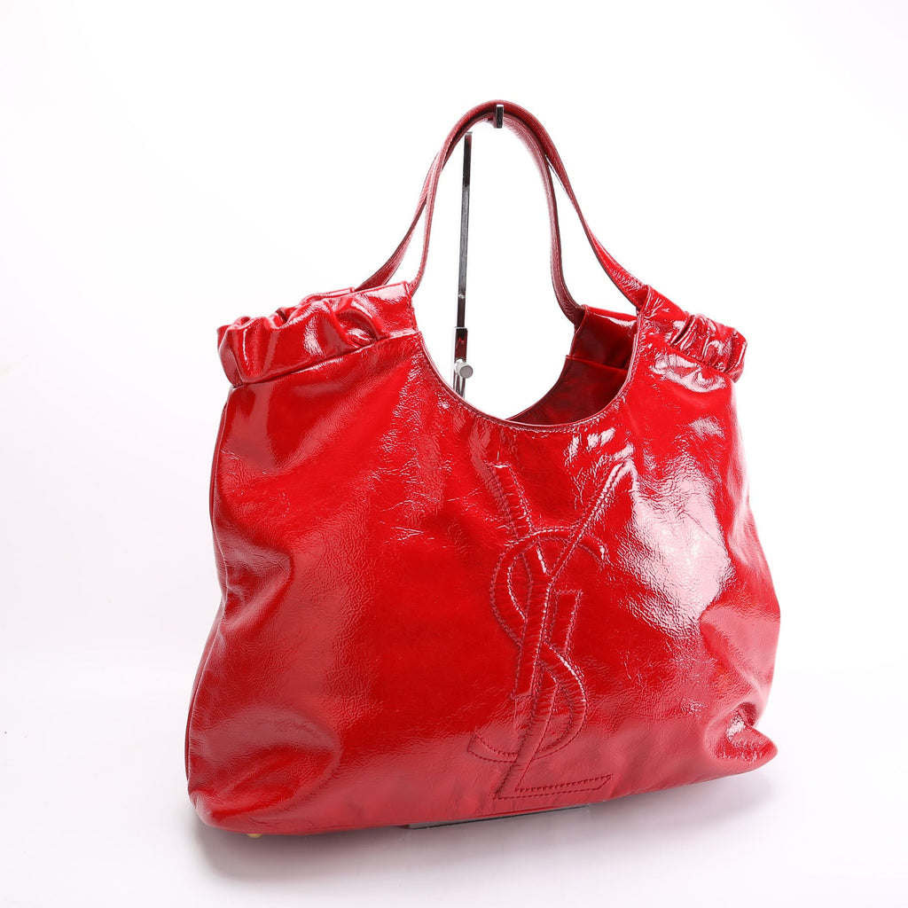 Belle De Jour Cabas Tote Patent Red