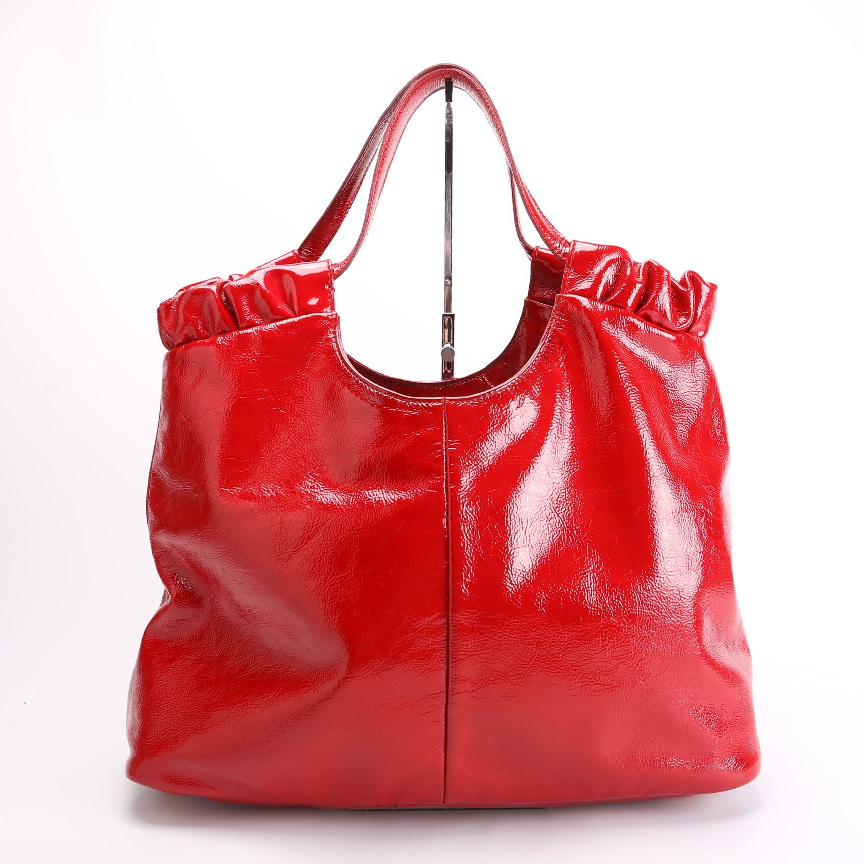 Belle De Jour Cabas Tote Patent Red