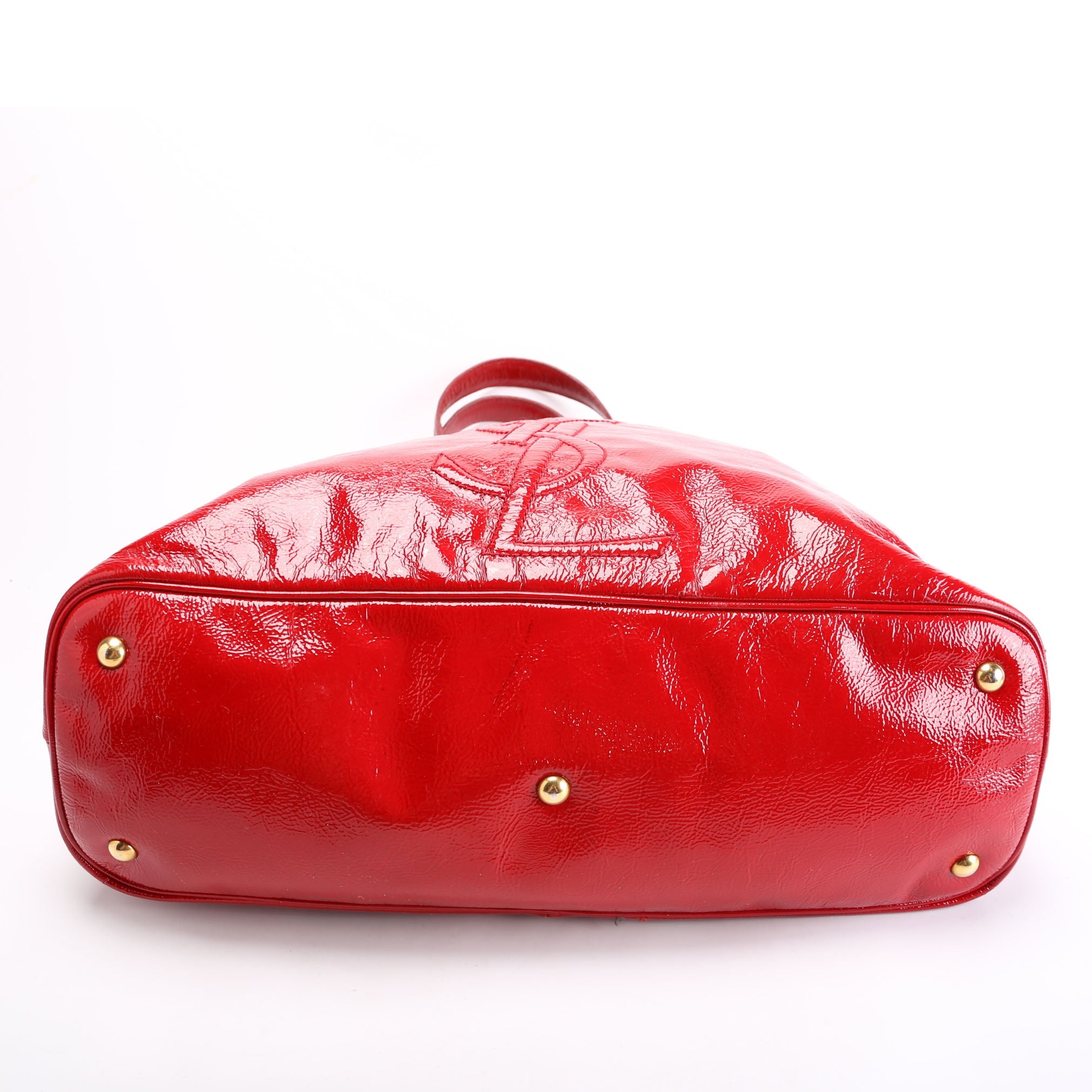Belle De Jour Cabas Tote Patent Red
