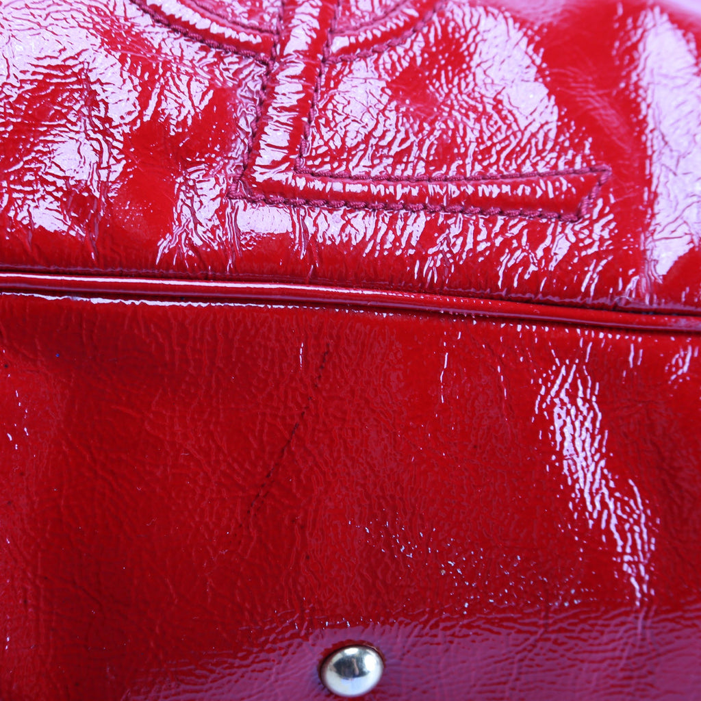 Belle De Jour Cabas Tote Patent Red