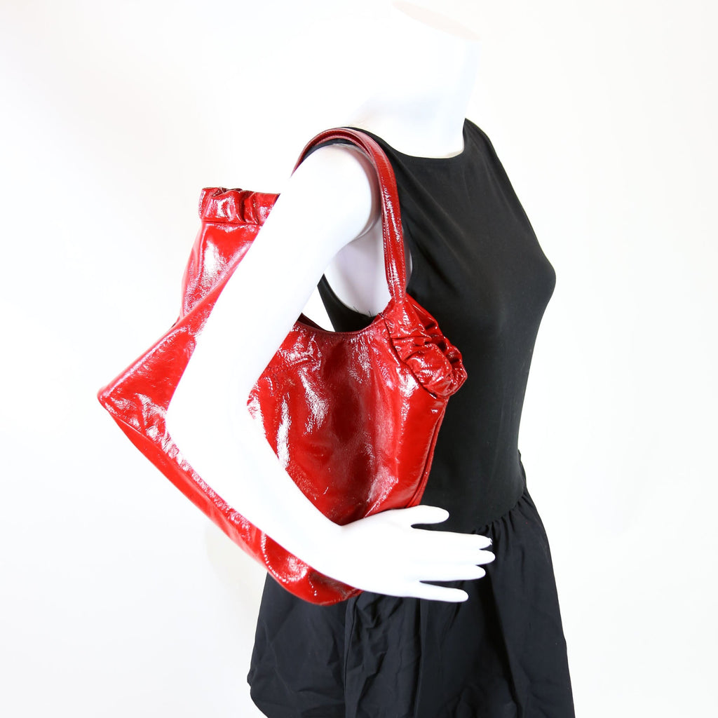 Belle De Jour Cabas Tote Patent Red