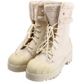 D-Major Lace-Up Snow Boots Size 38 White