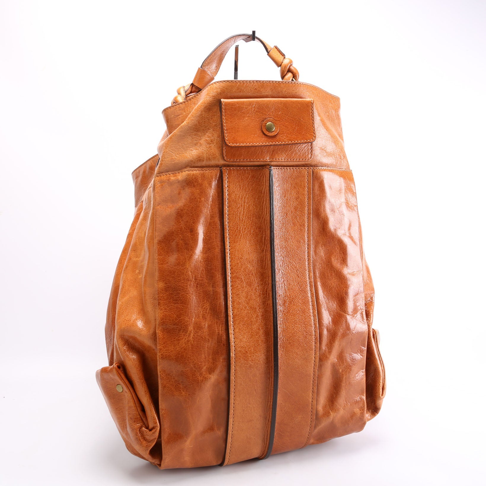 Heloise Large Hobo Leather Brown