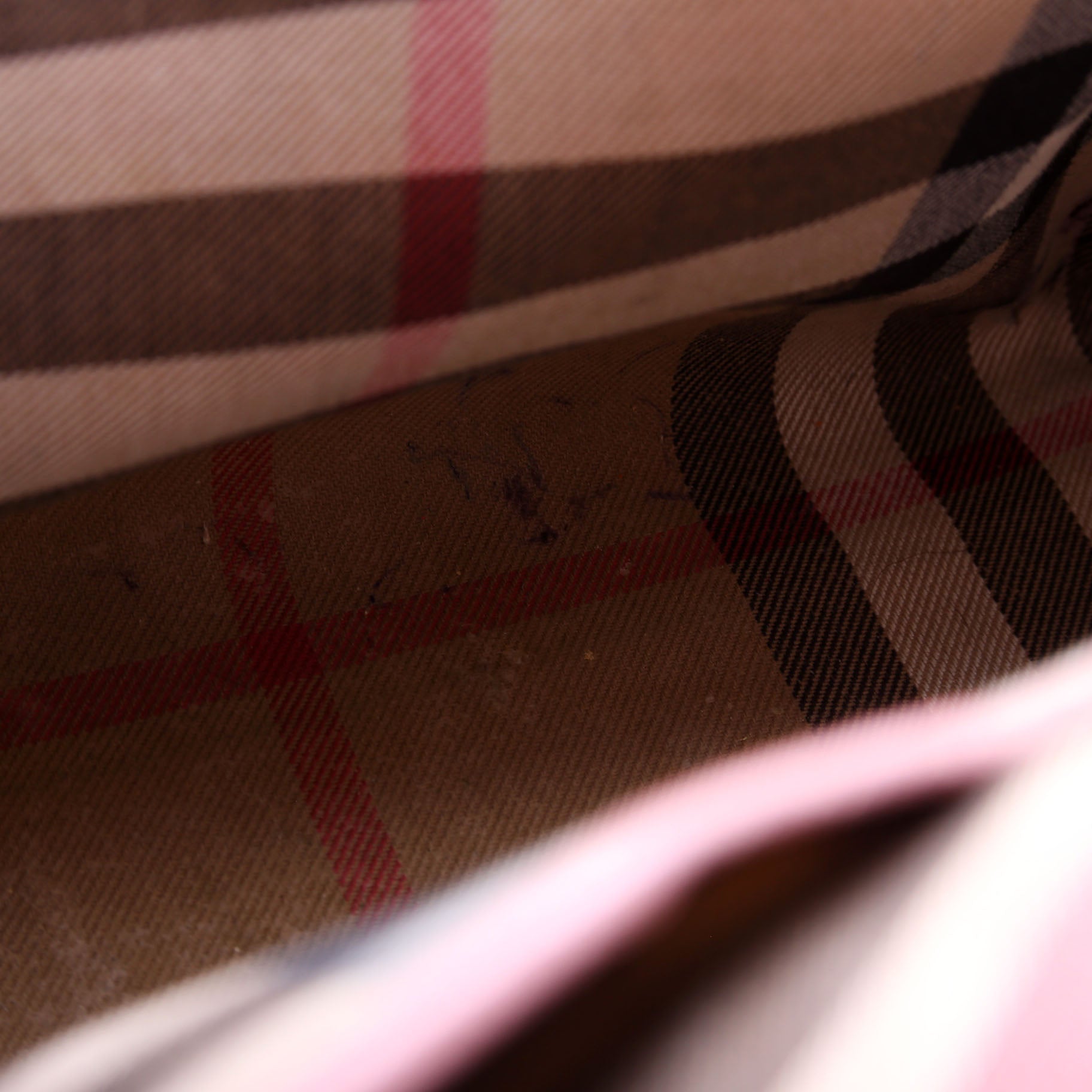 Grained Calfskin Buckle Tote Mauve
