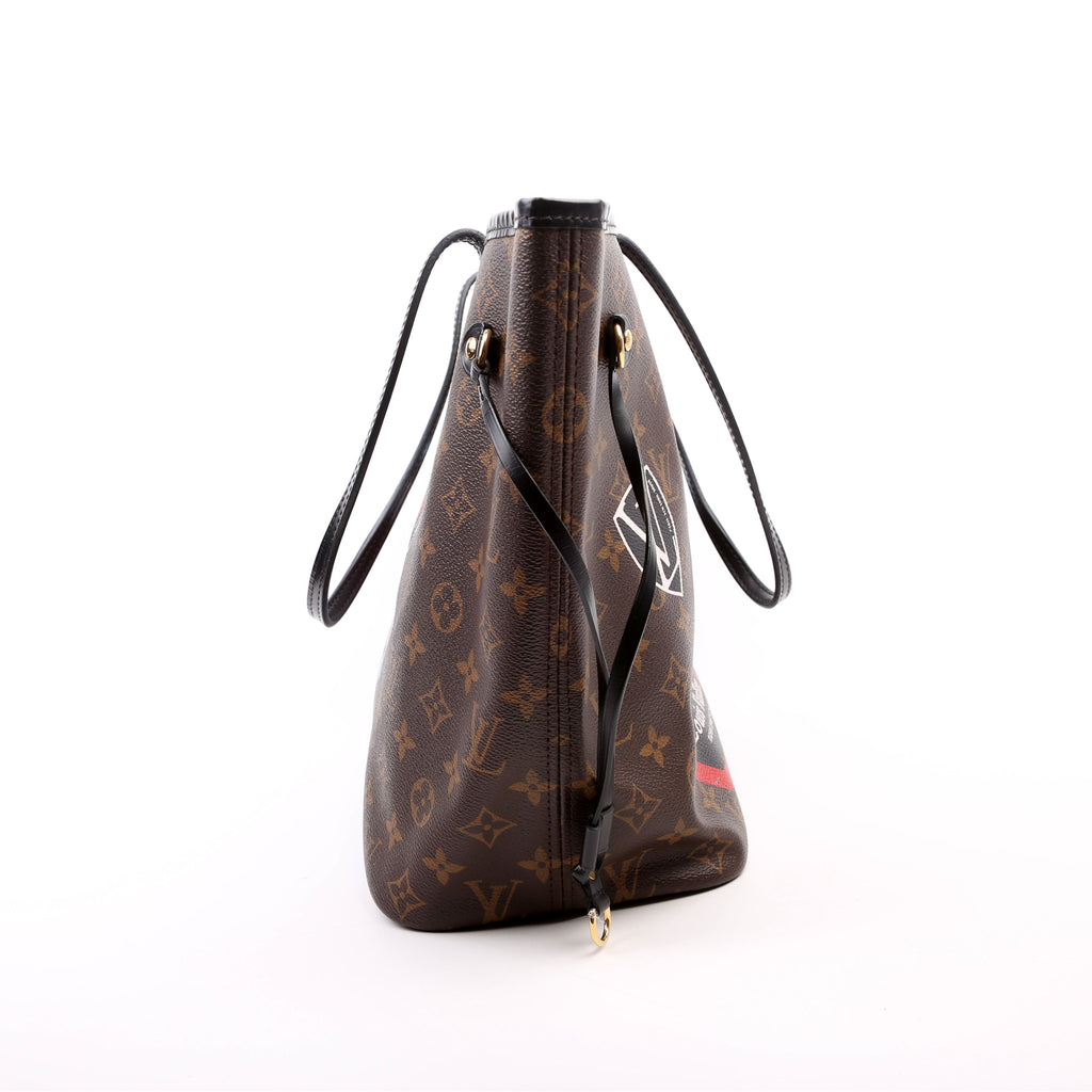 Neverfull with Wallet MM My LV World Tour Monogram