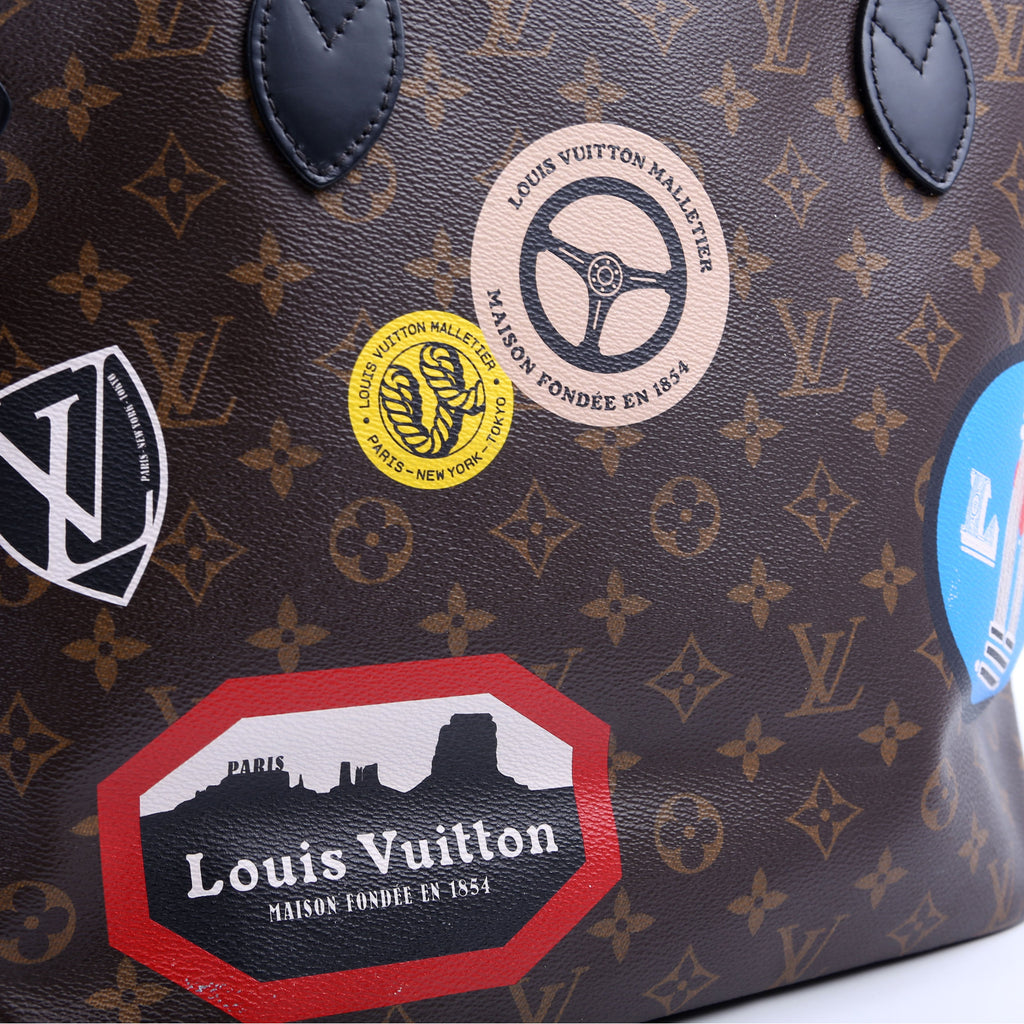 Neverfull with Wallet MM My LV World Tour Monogram