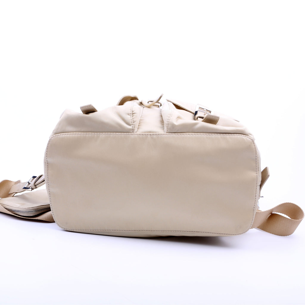 Prada 1BZ677 Re-Nylon Backpack Small Tan