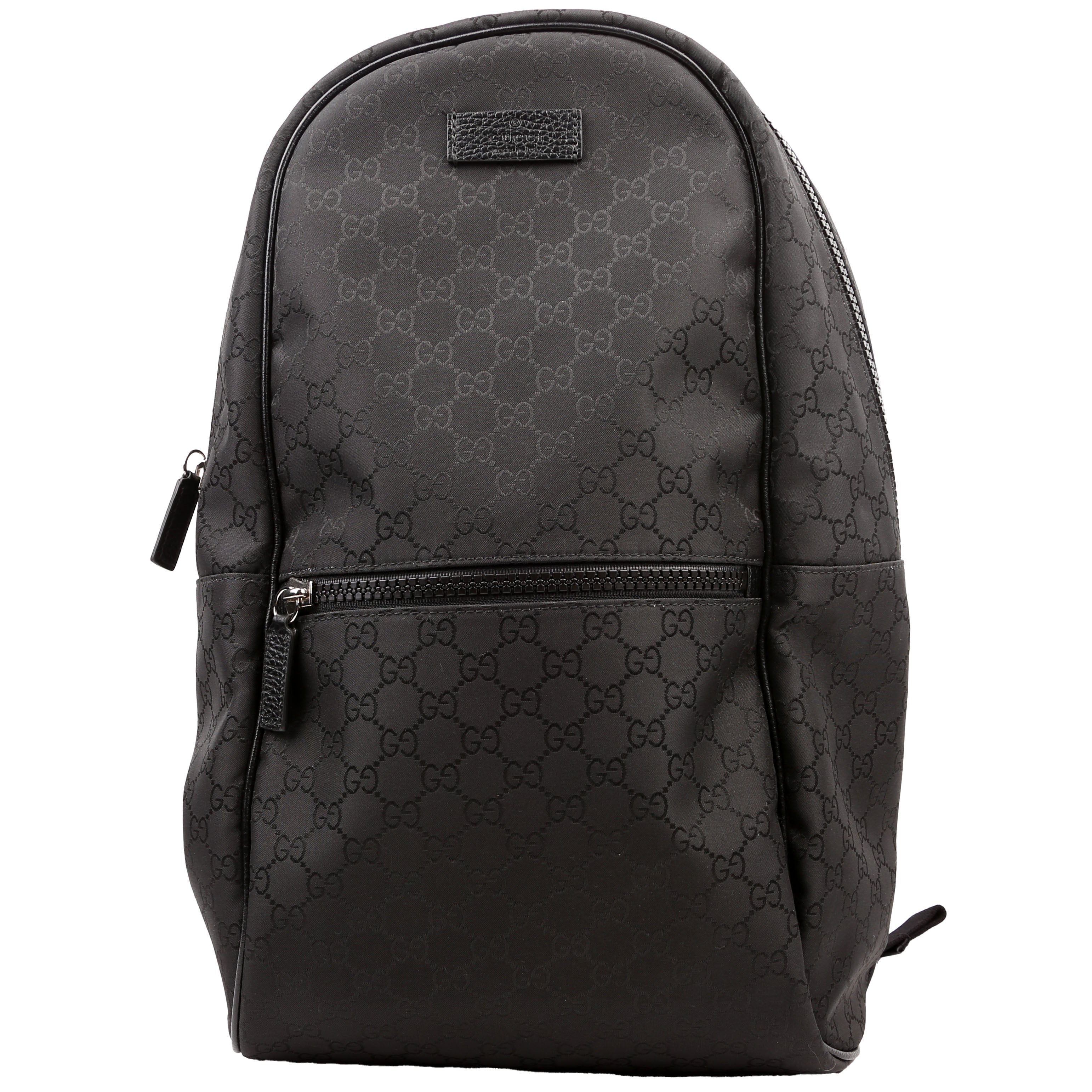Gucci 449181 GG Nylon Slim Backpack Black