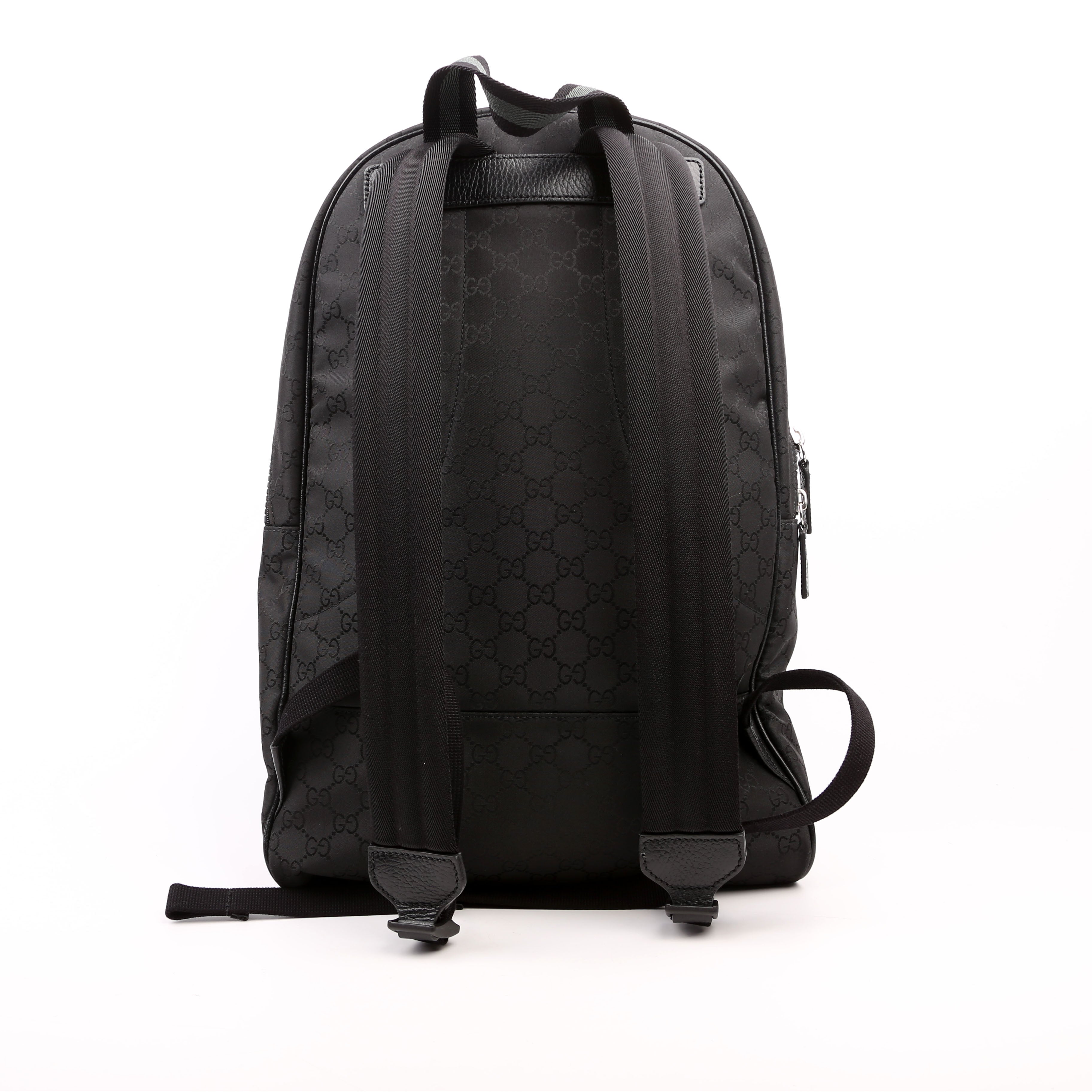 Gucci 449181 GG Nylon Slim Backpack Black