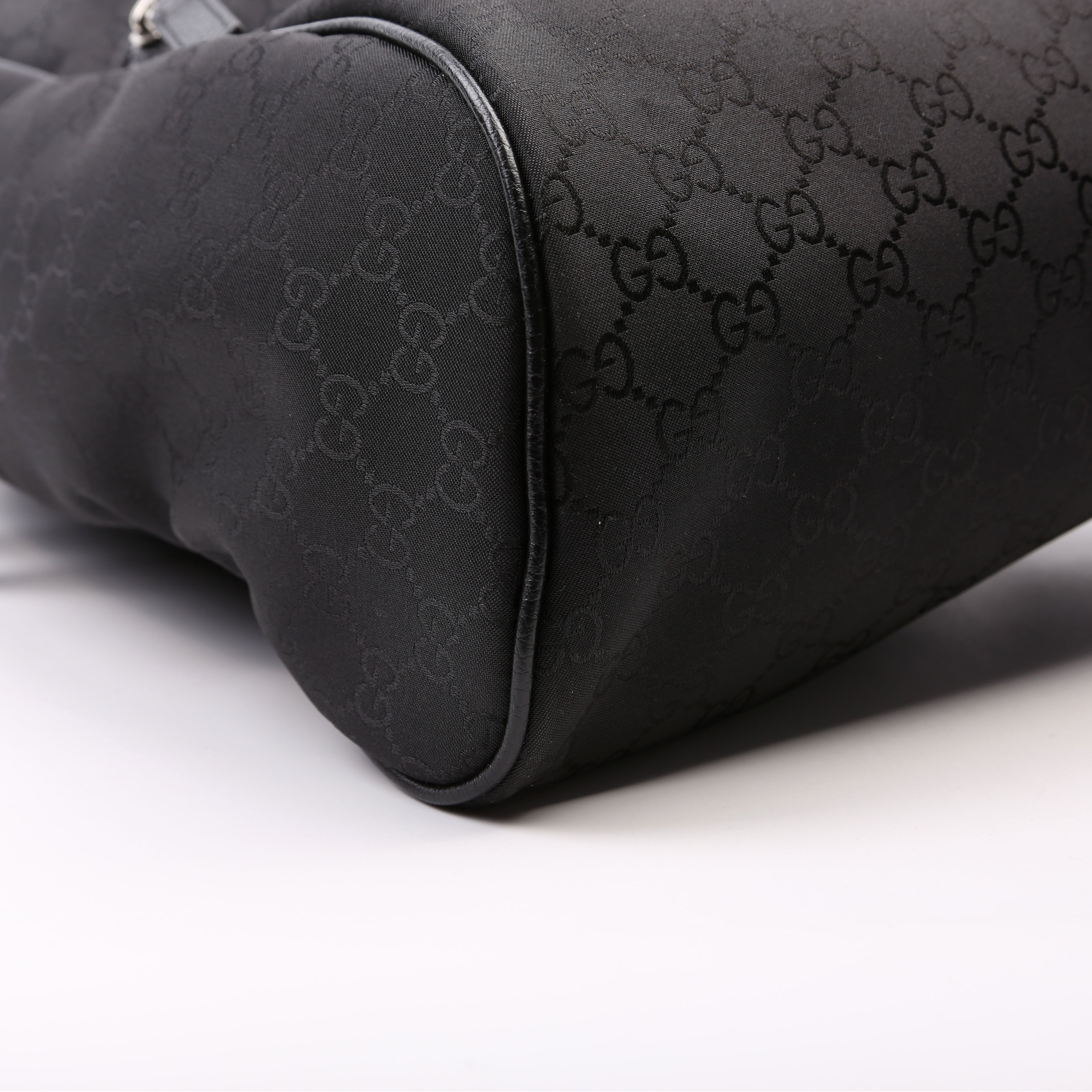 Gucci 449181 GG Nylon Slim Backpack Black