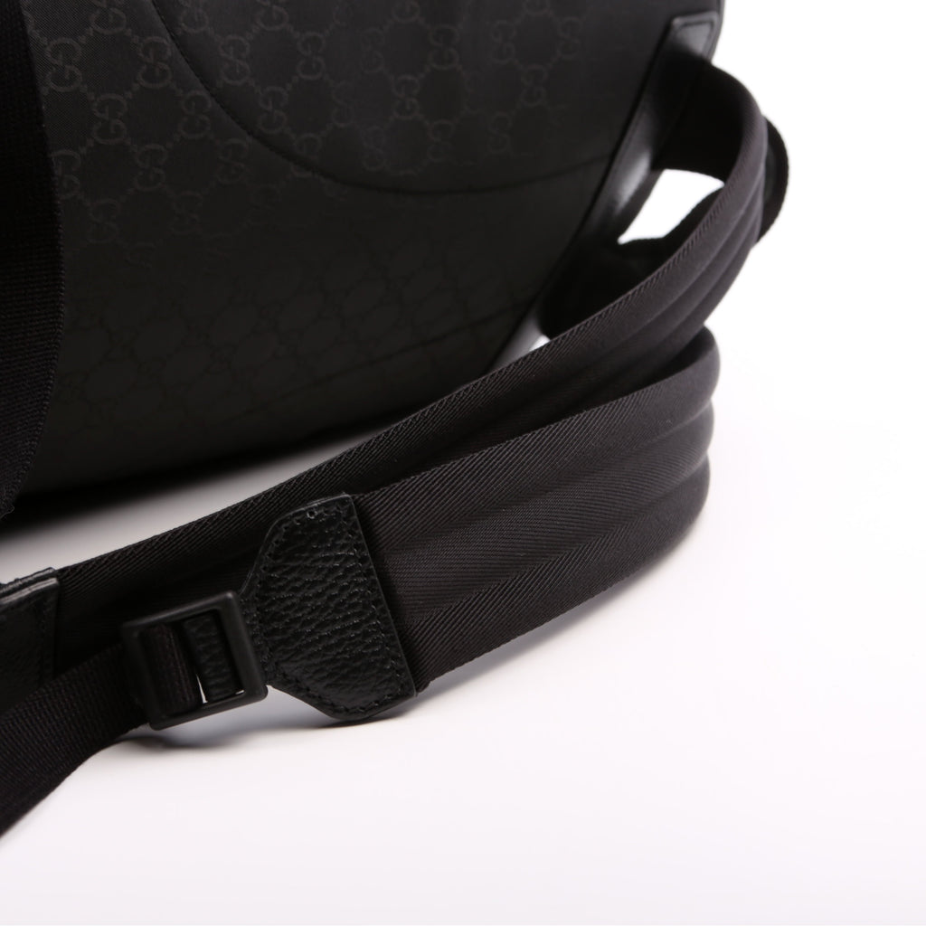 Gucci 449181 GG Nylon Slim Backpack Black